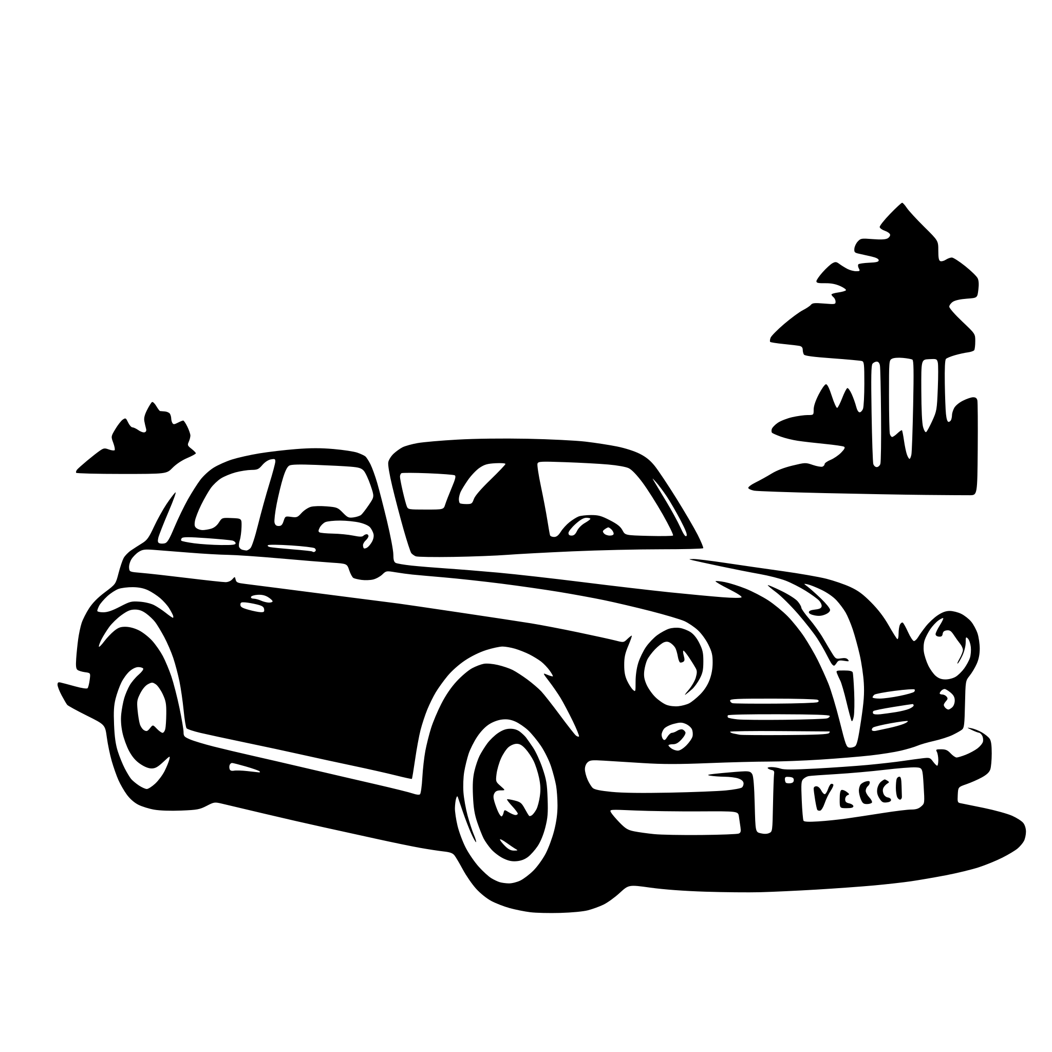 AI-generated SVG of a car