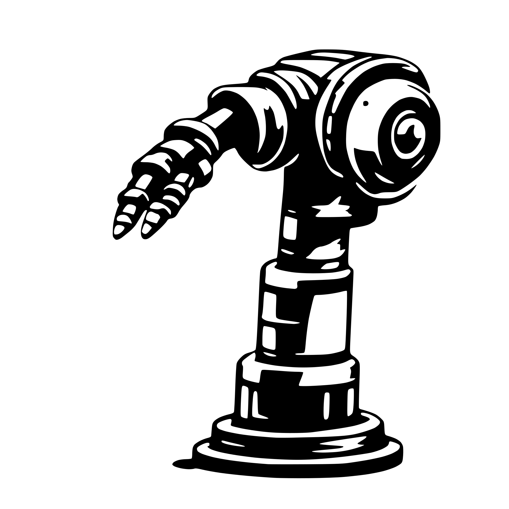 AI-generated SVG of a robot arm