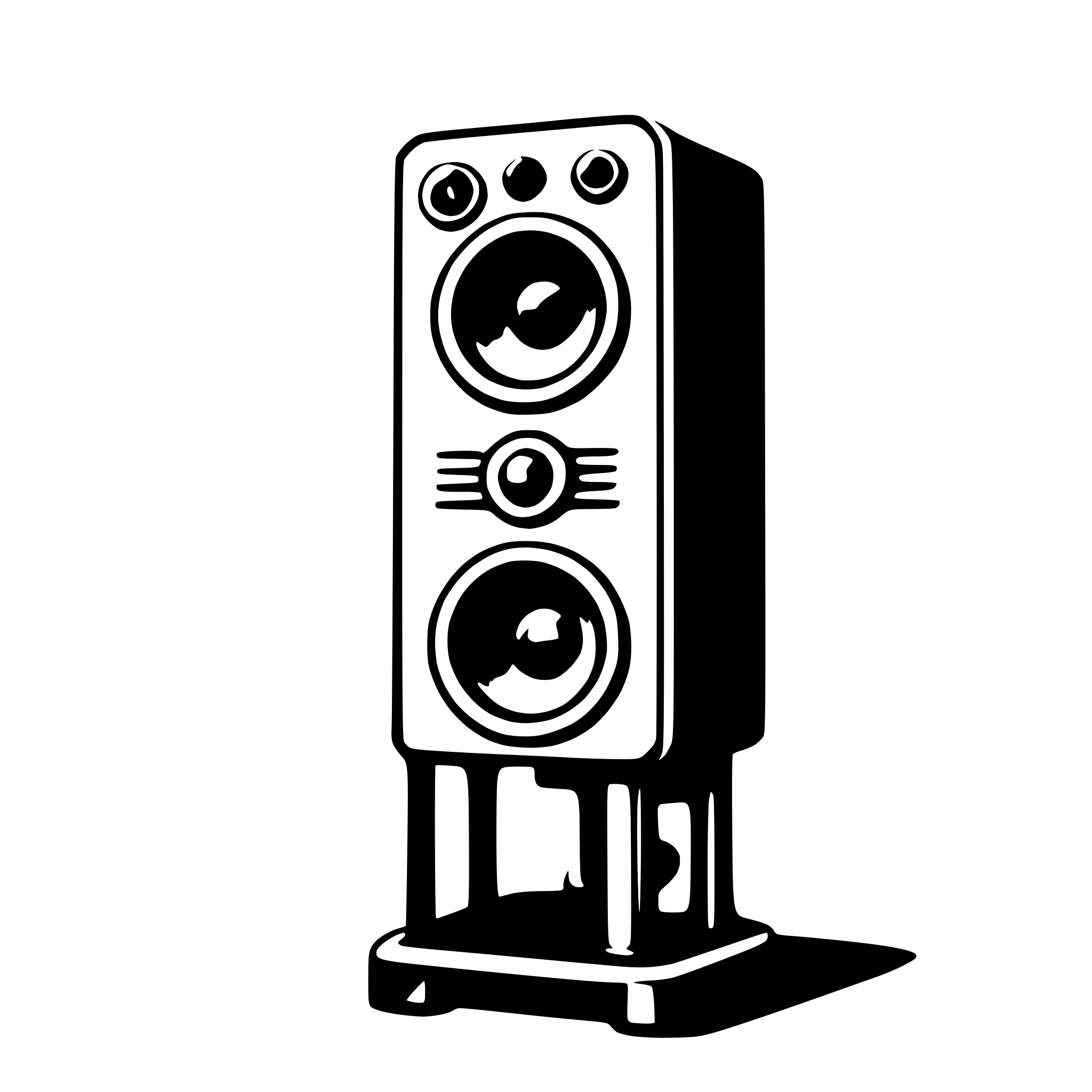 AI-generated SVG of a speaker