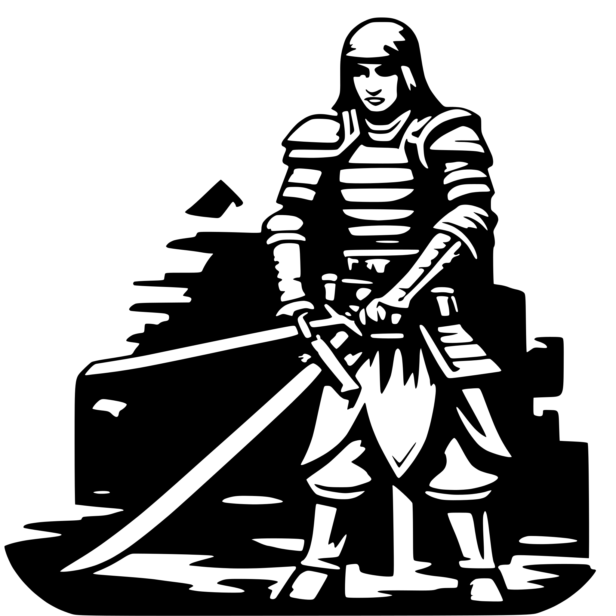 AI-generated SVG of 'cnc samurai'