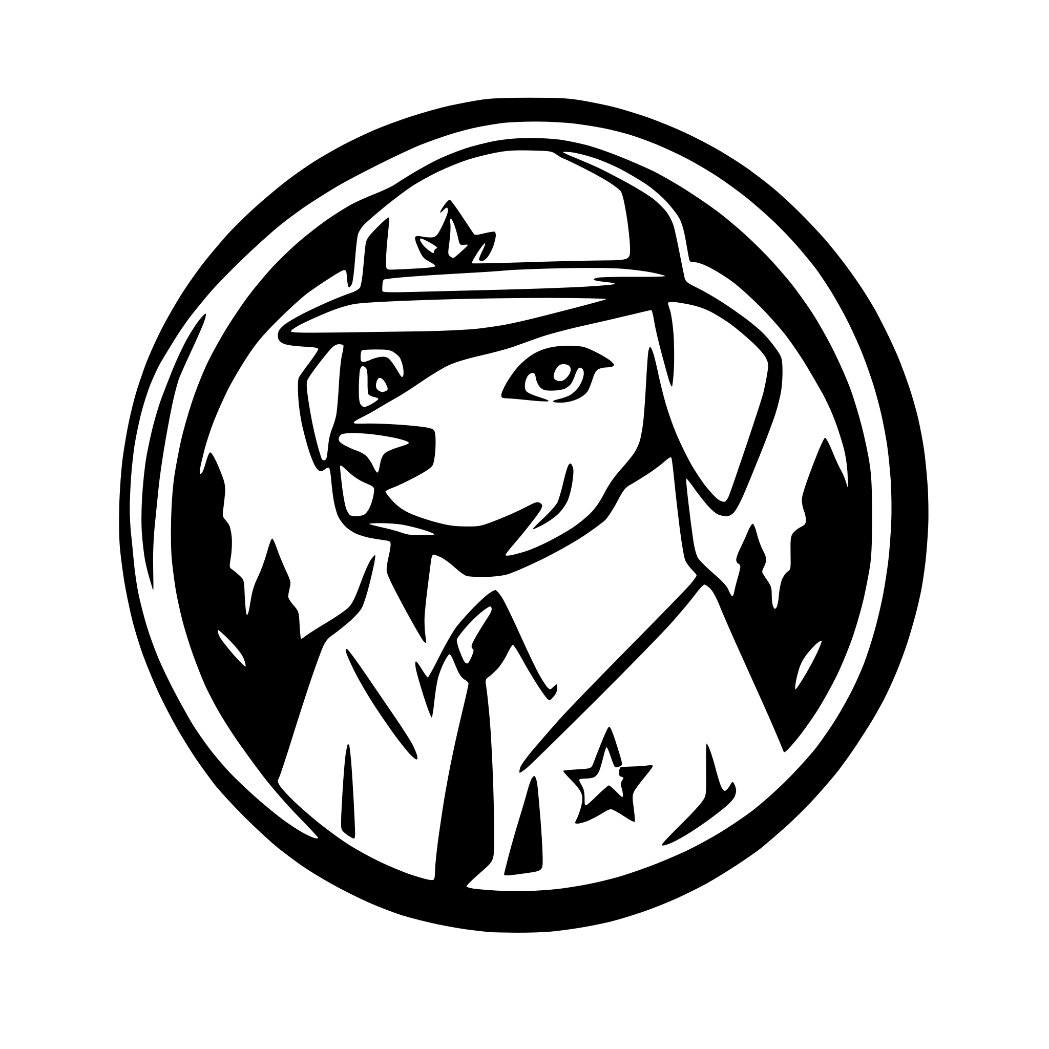 AI-generated SVG of 'Gangster Dog'