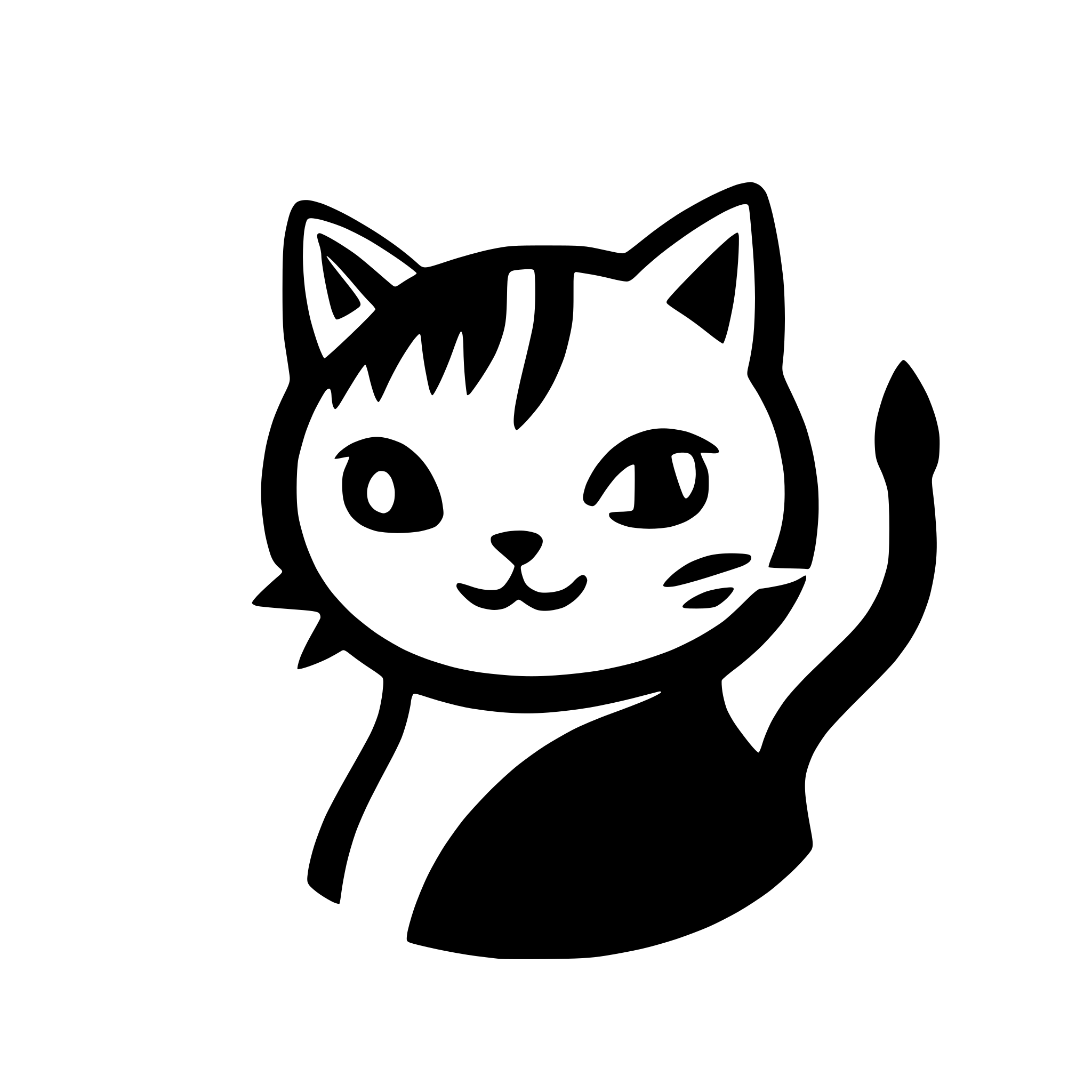 AI-generated SVG of a cat icon