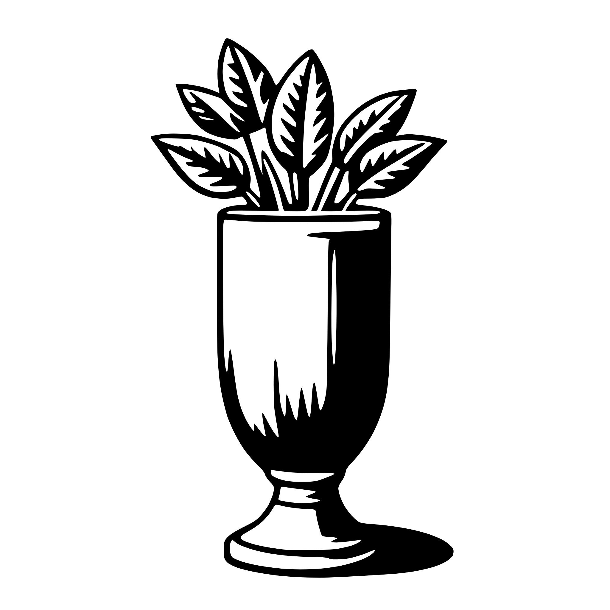 AI-generated SVG of a vase