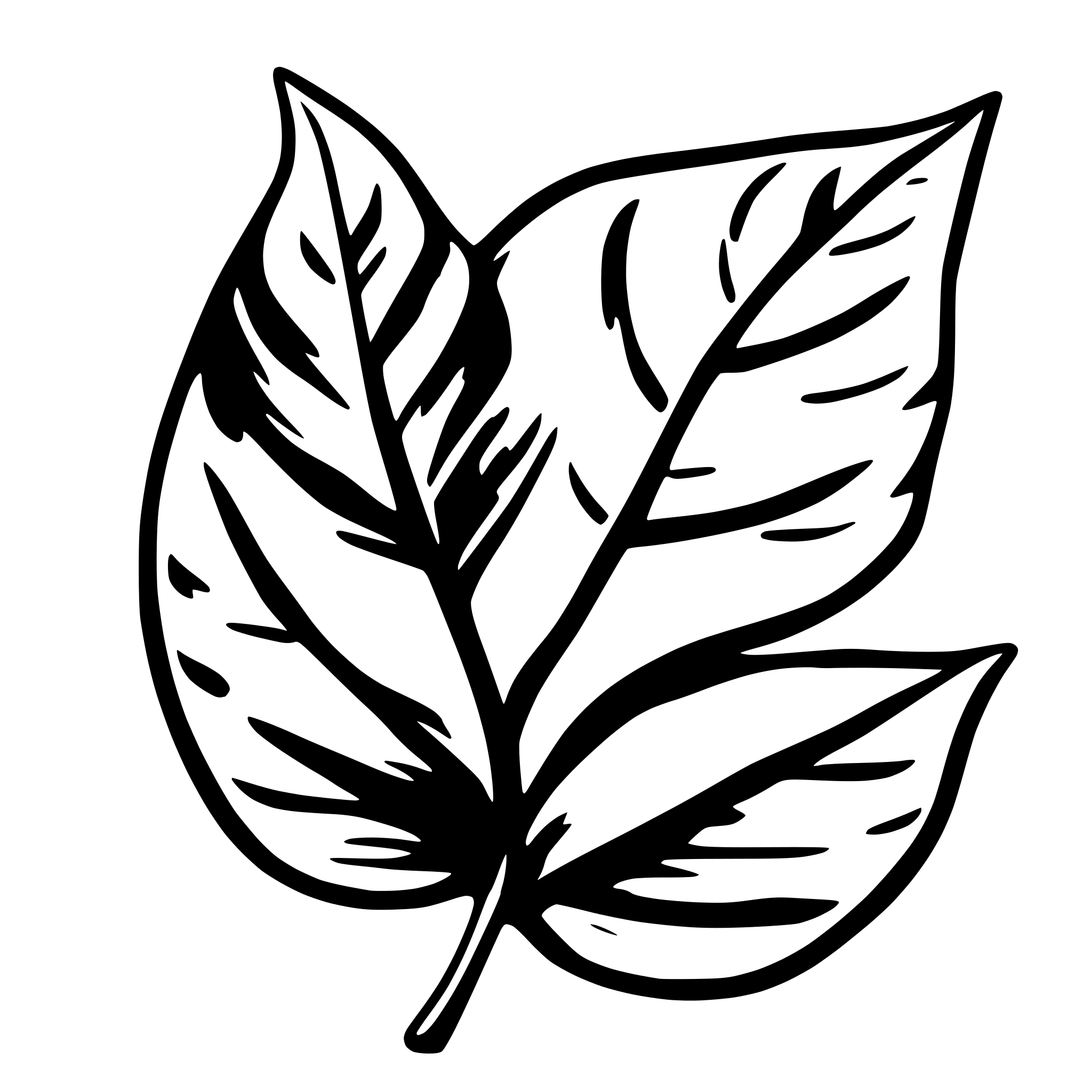 AI-generated SVG of 'leaf'