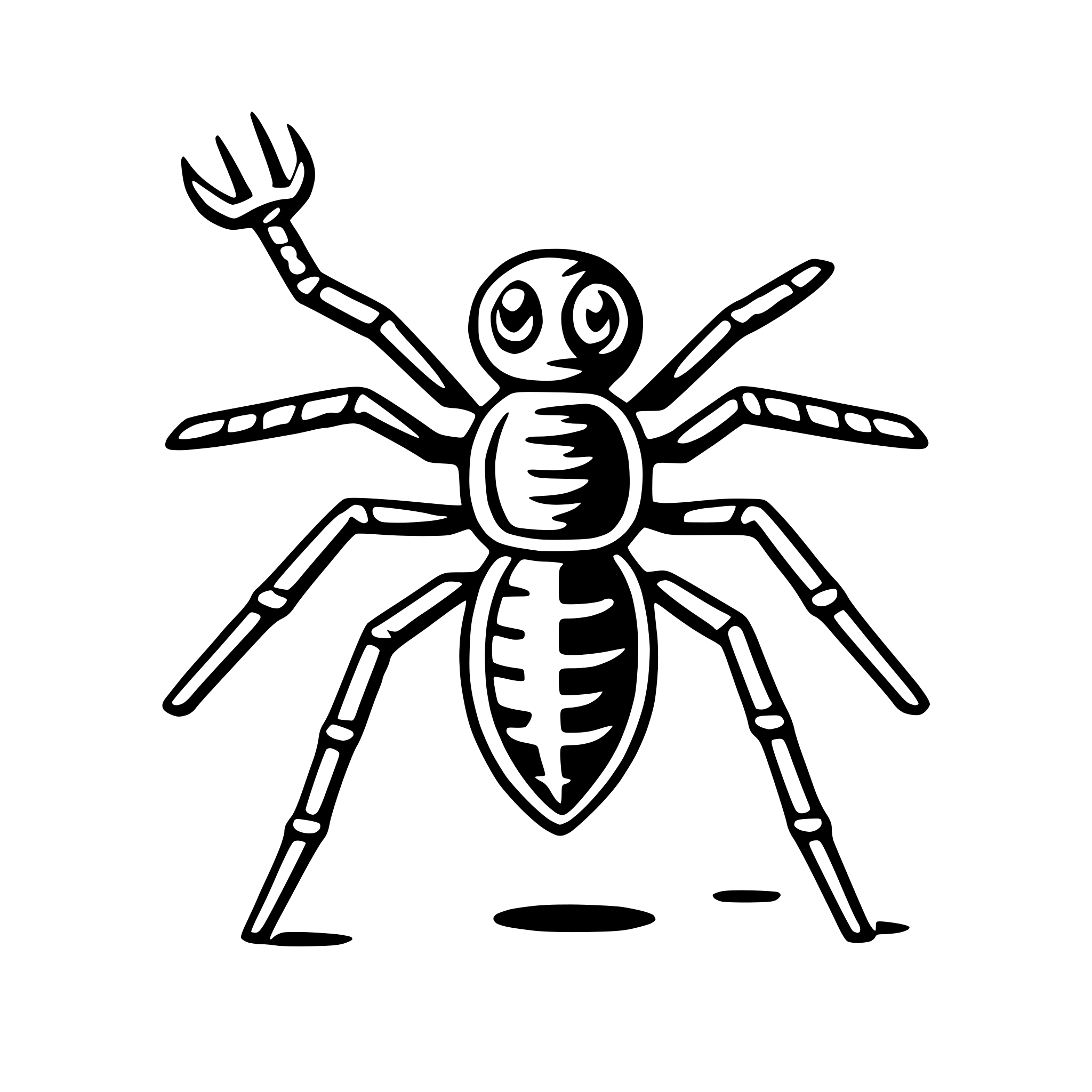 AI-generated SVG of 'anansi'
