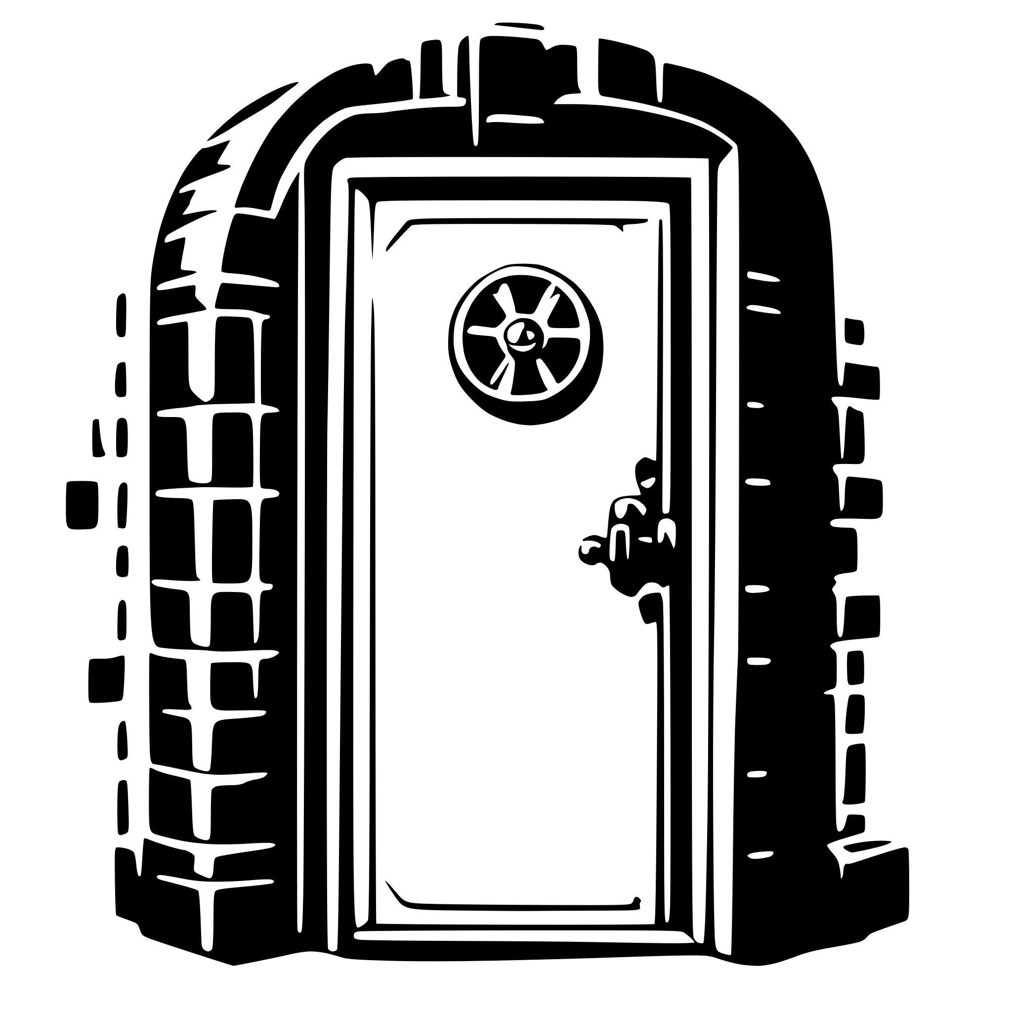 AI-generated SVG of a fallout 2 vault door