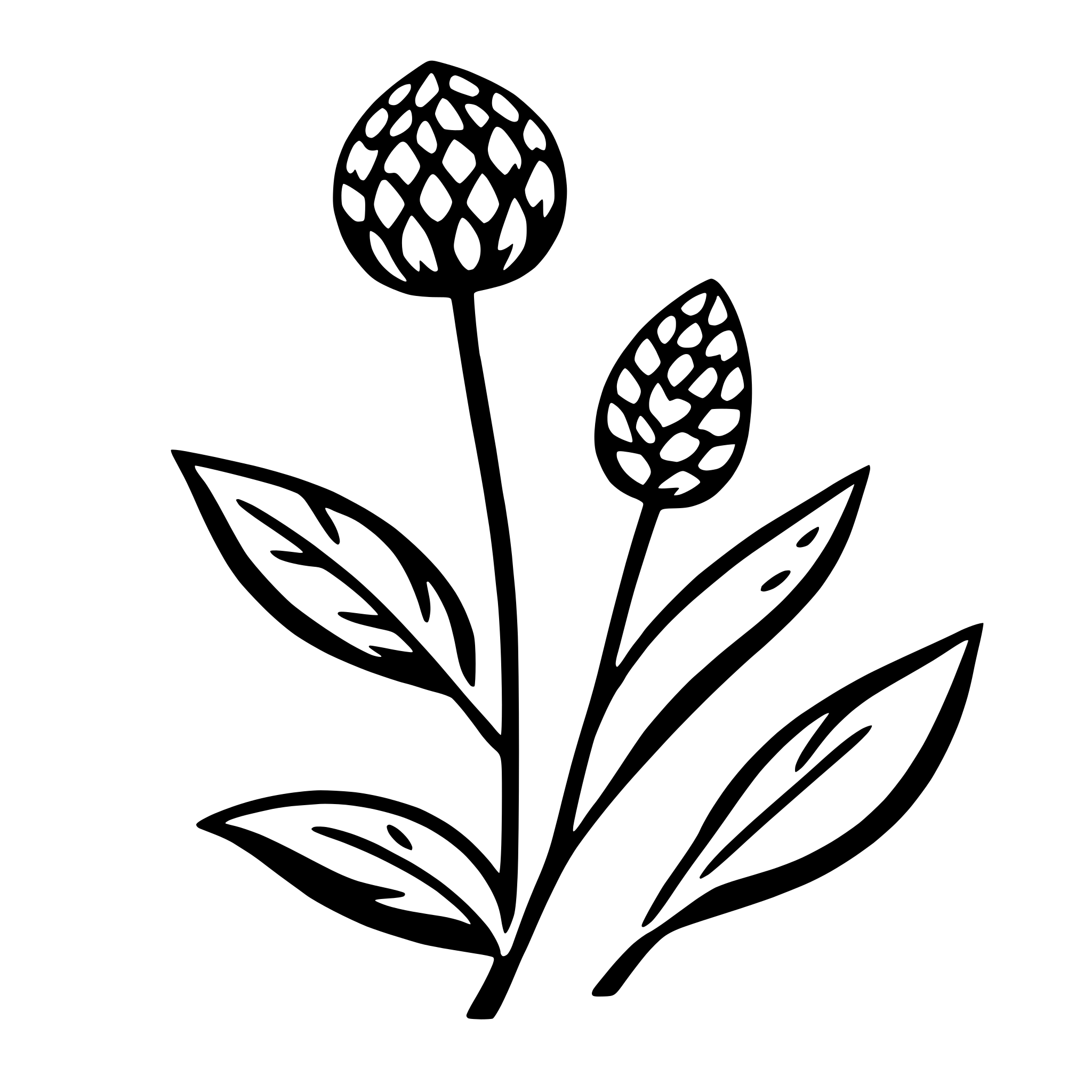 AI-generated SVG of a flaxseed