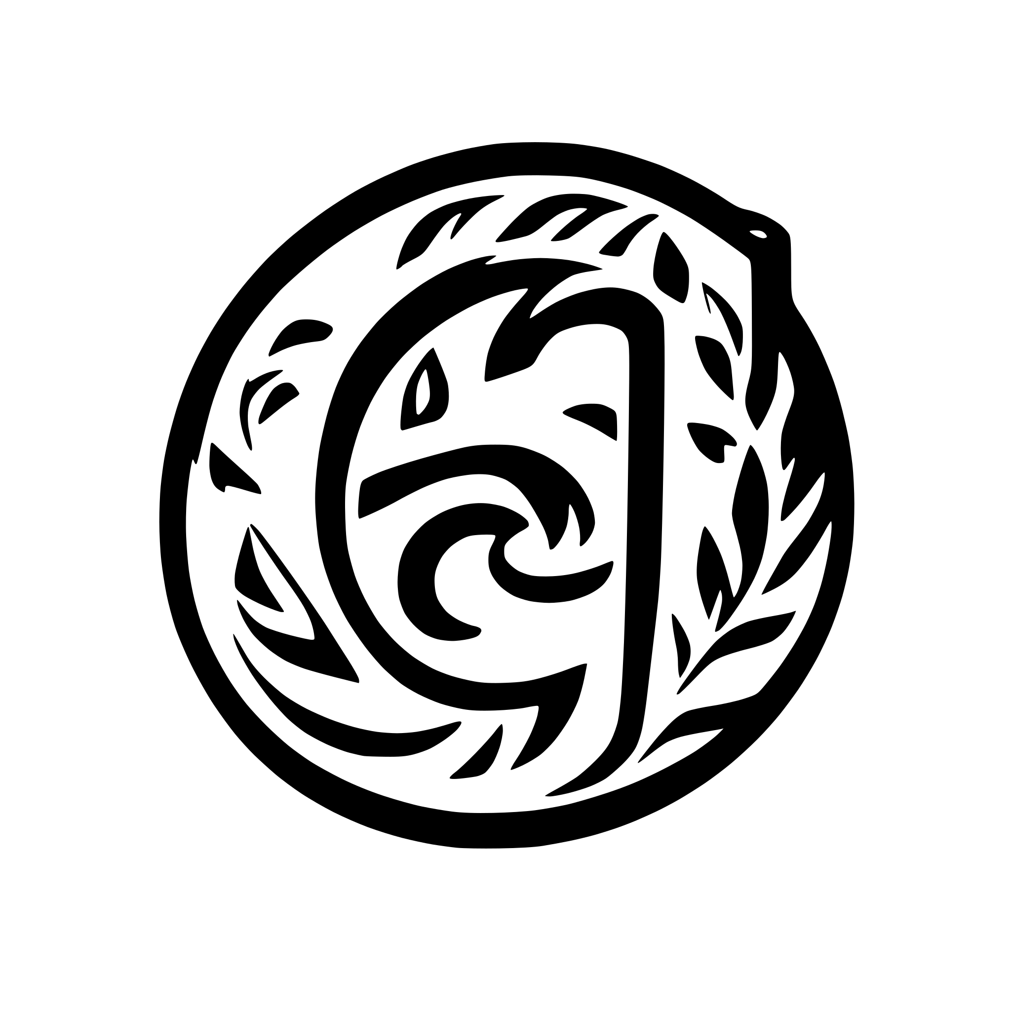 AI-generated SVG of a tribal letter S icon