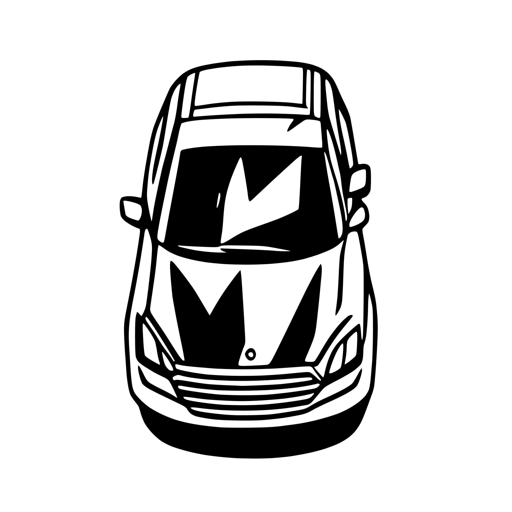 AI-generated SVG of a sedan isometric view outlines only