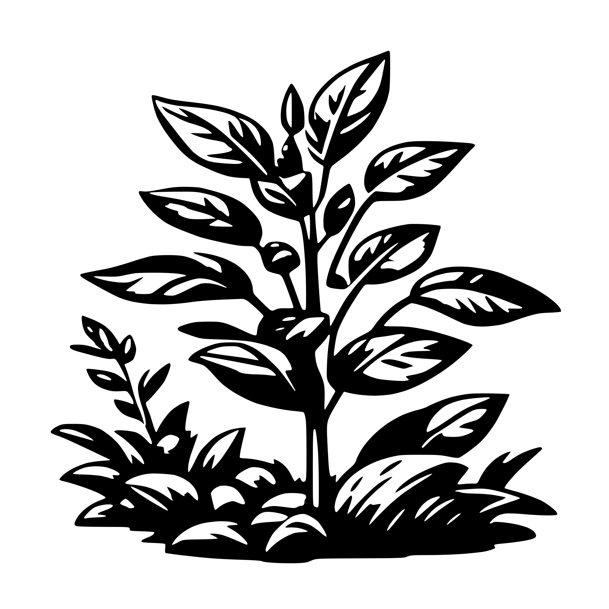 AI-generated SVG of 'plant'