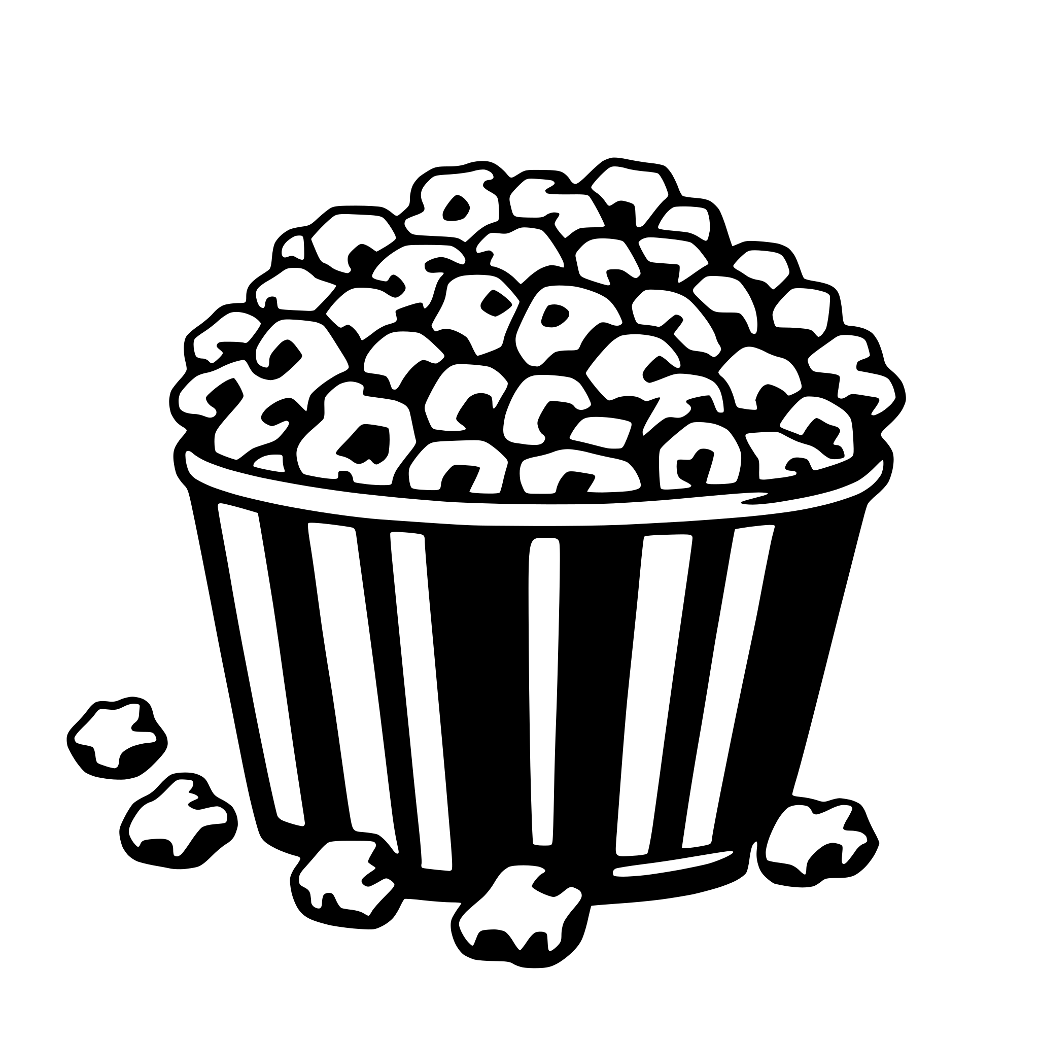 AI-generated SVG of 'popcorn'