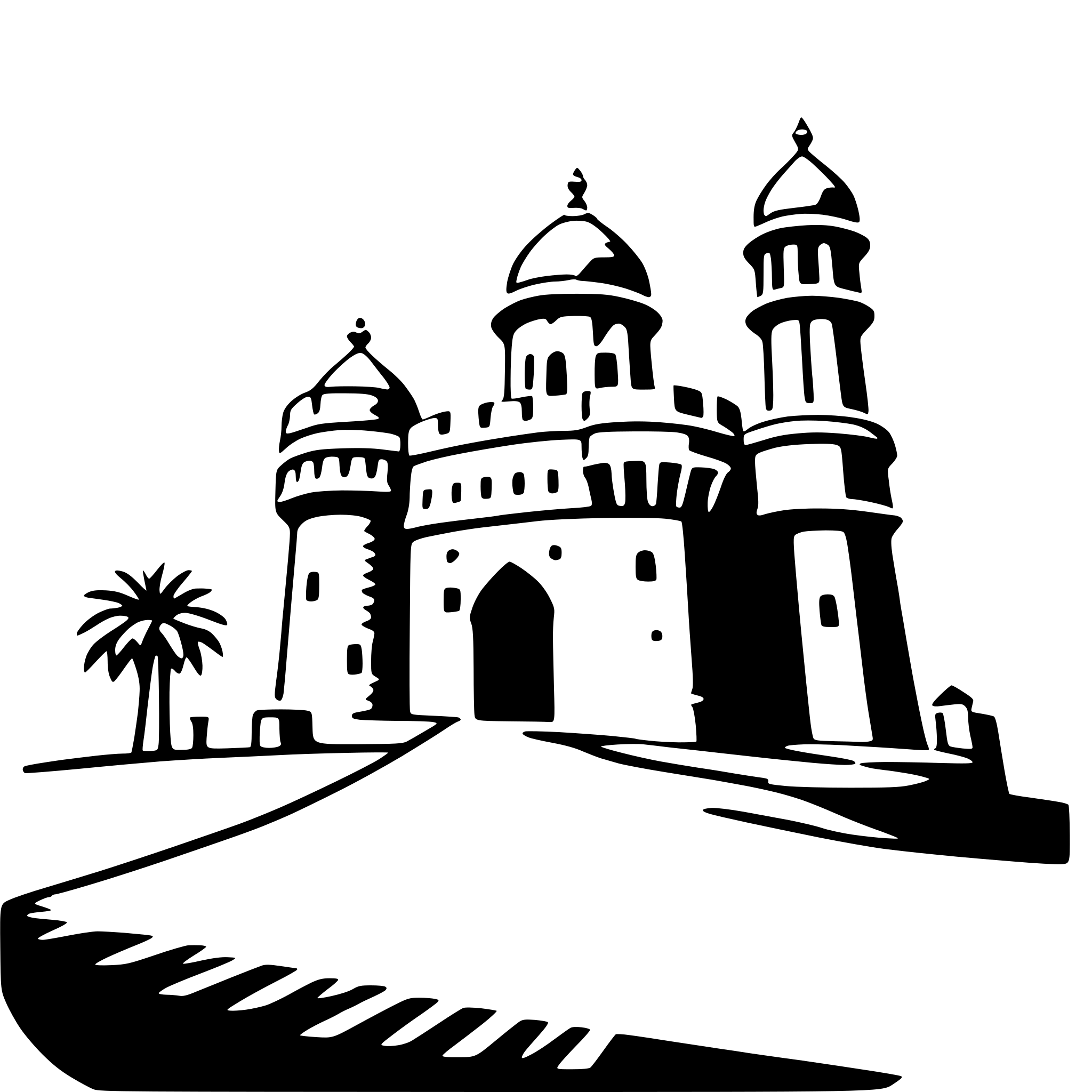 AI-generated SVG of a jaisalmer fort