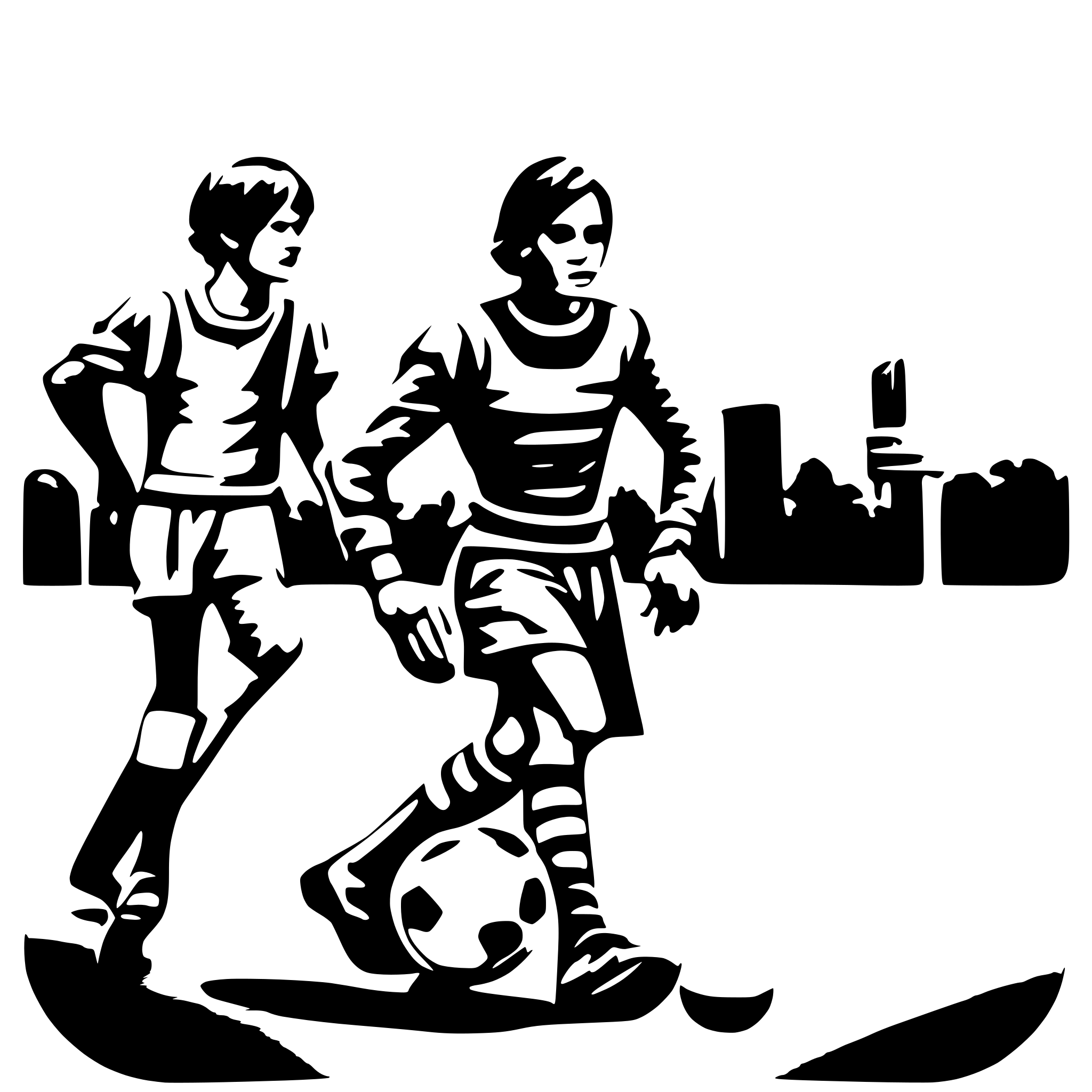 AI-generated SVG of a Fußballspiel