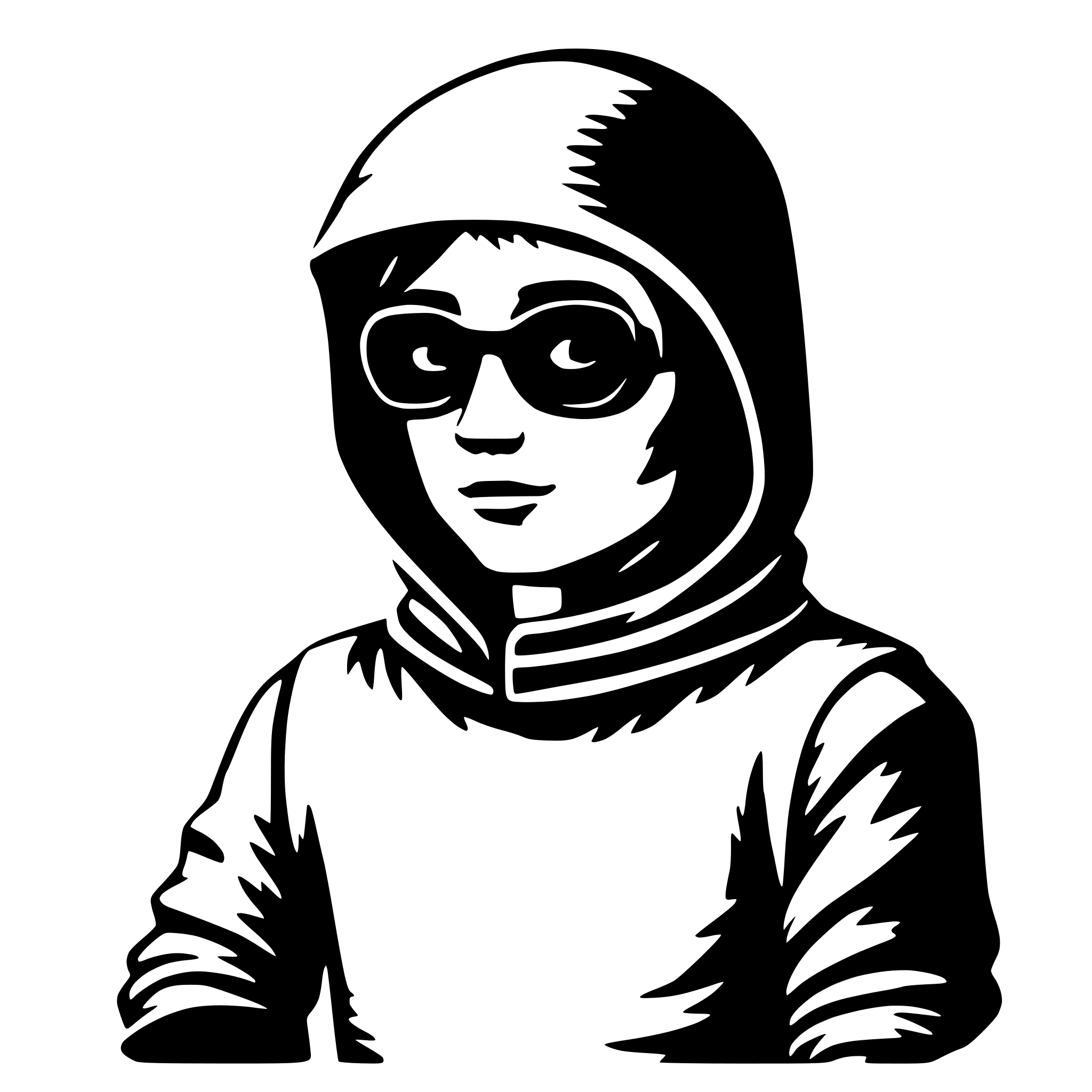 AI-generated SVG of a cute hacker avatar