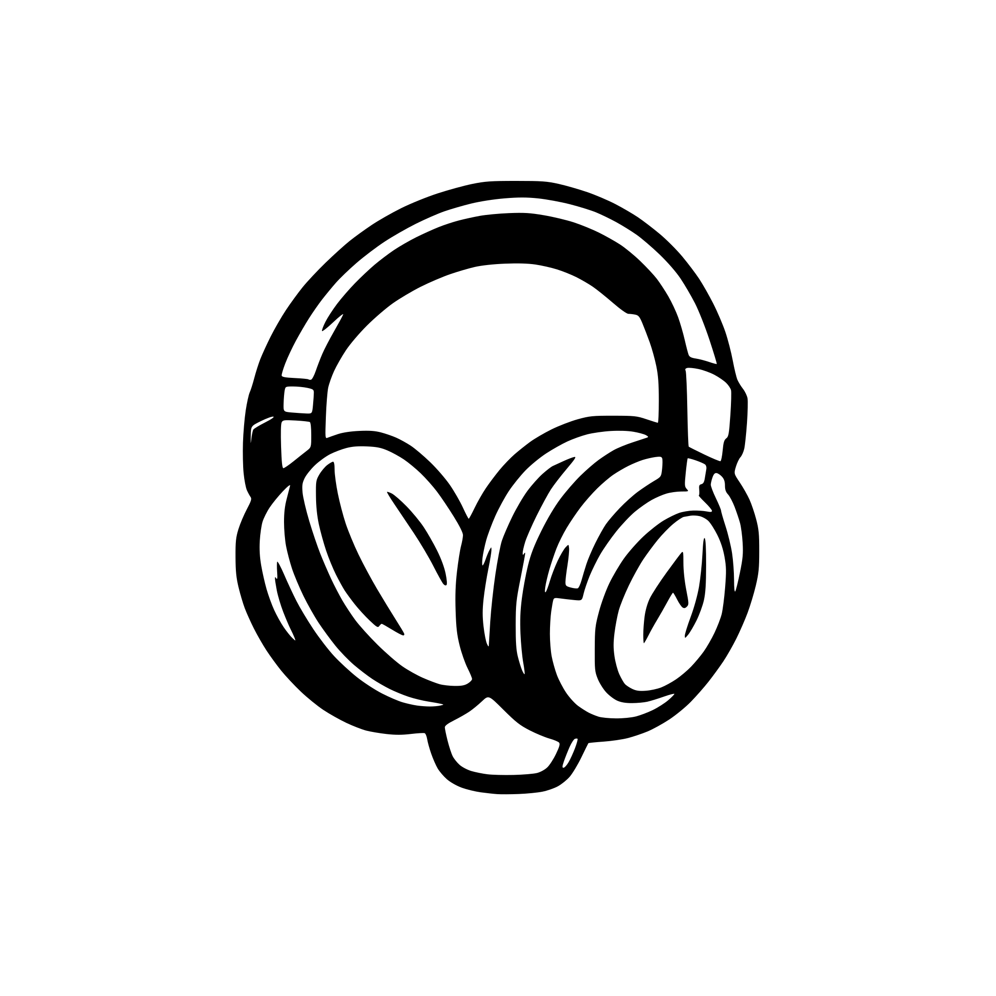 AI-generated SVG of 'headphone logo'