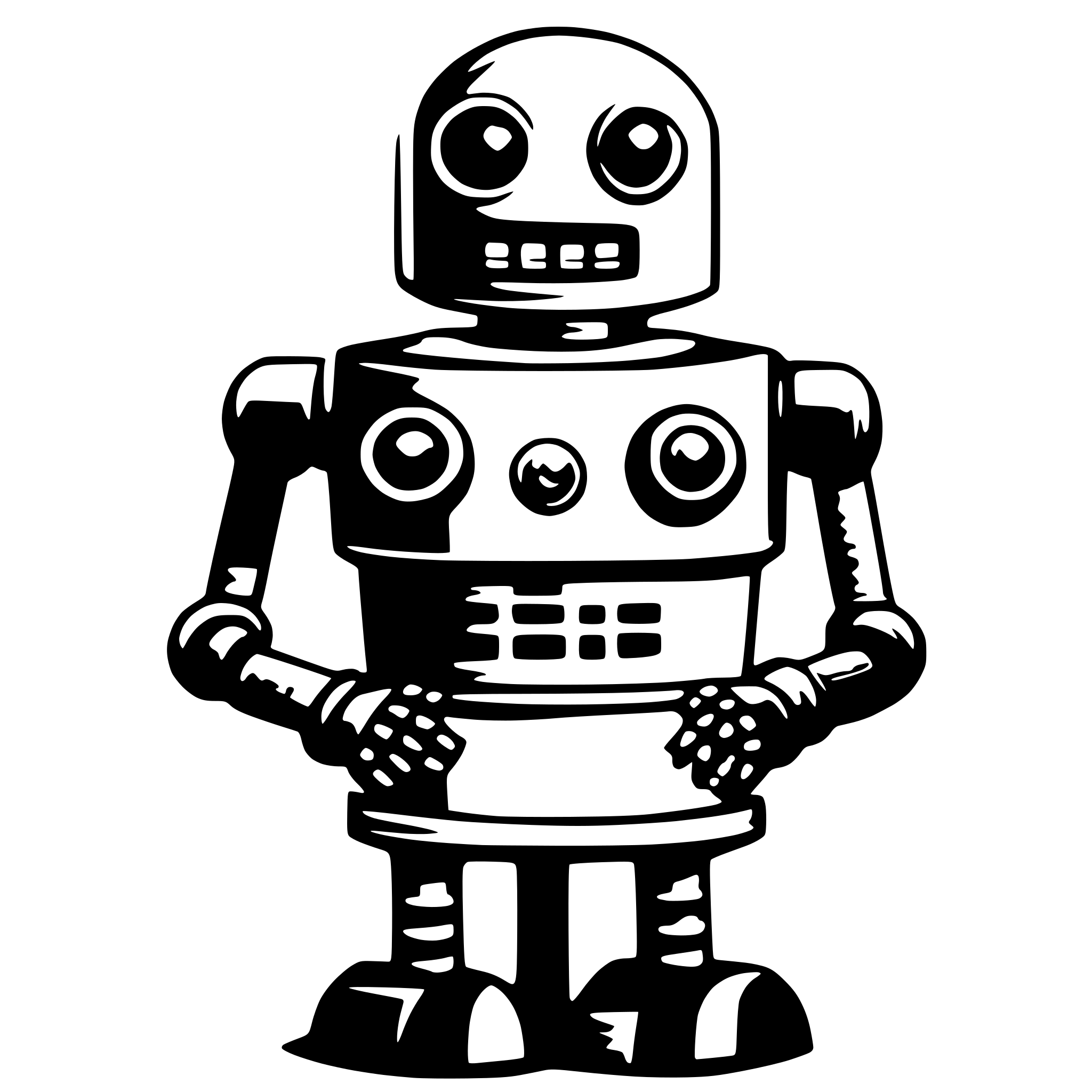 AI-generated SVG of a robot