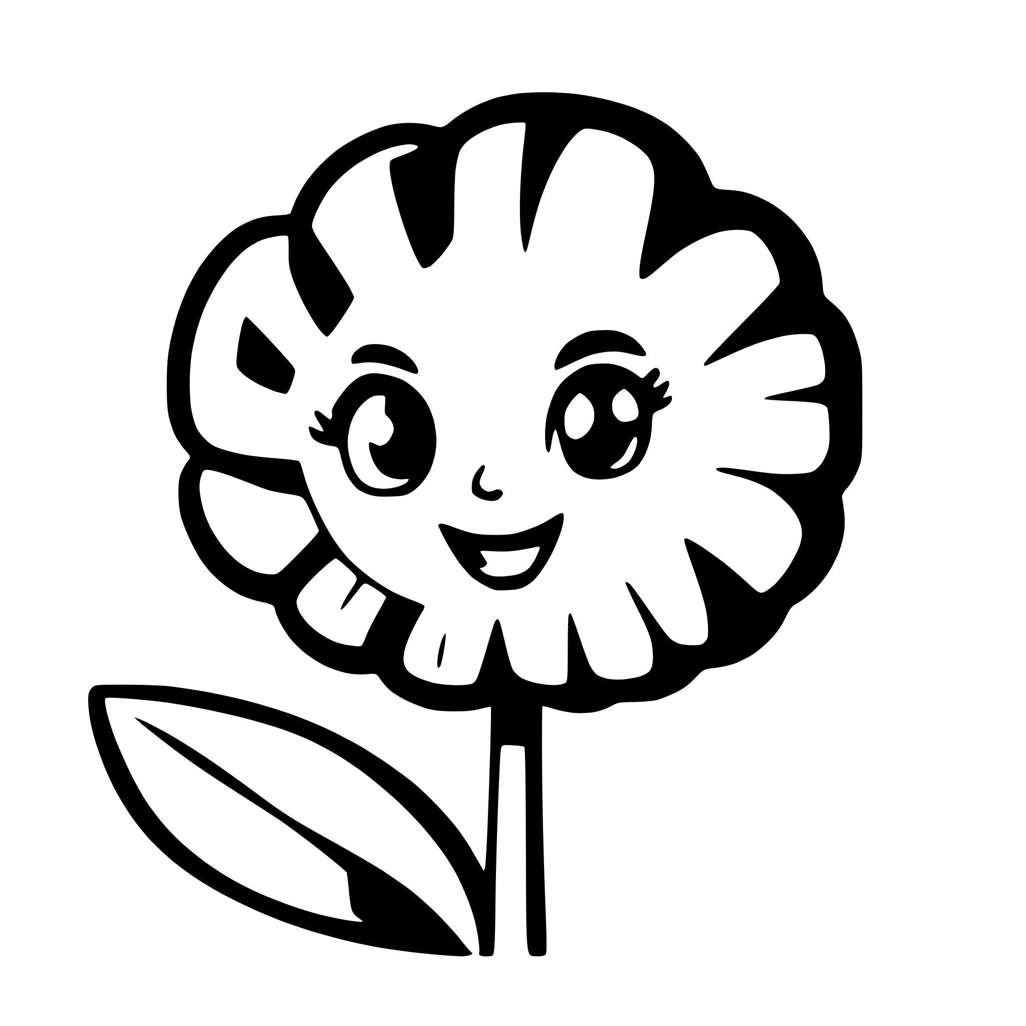 AI-generated SVG of a daisy