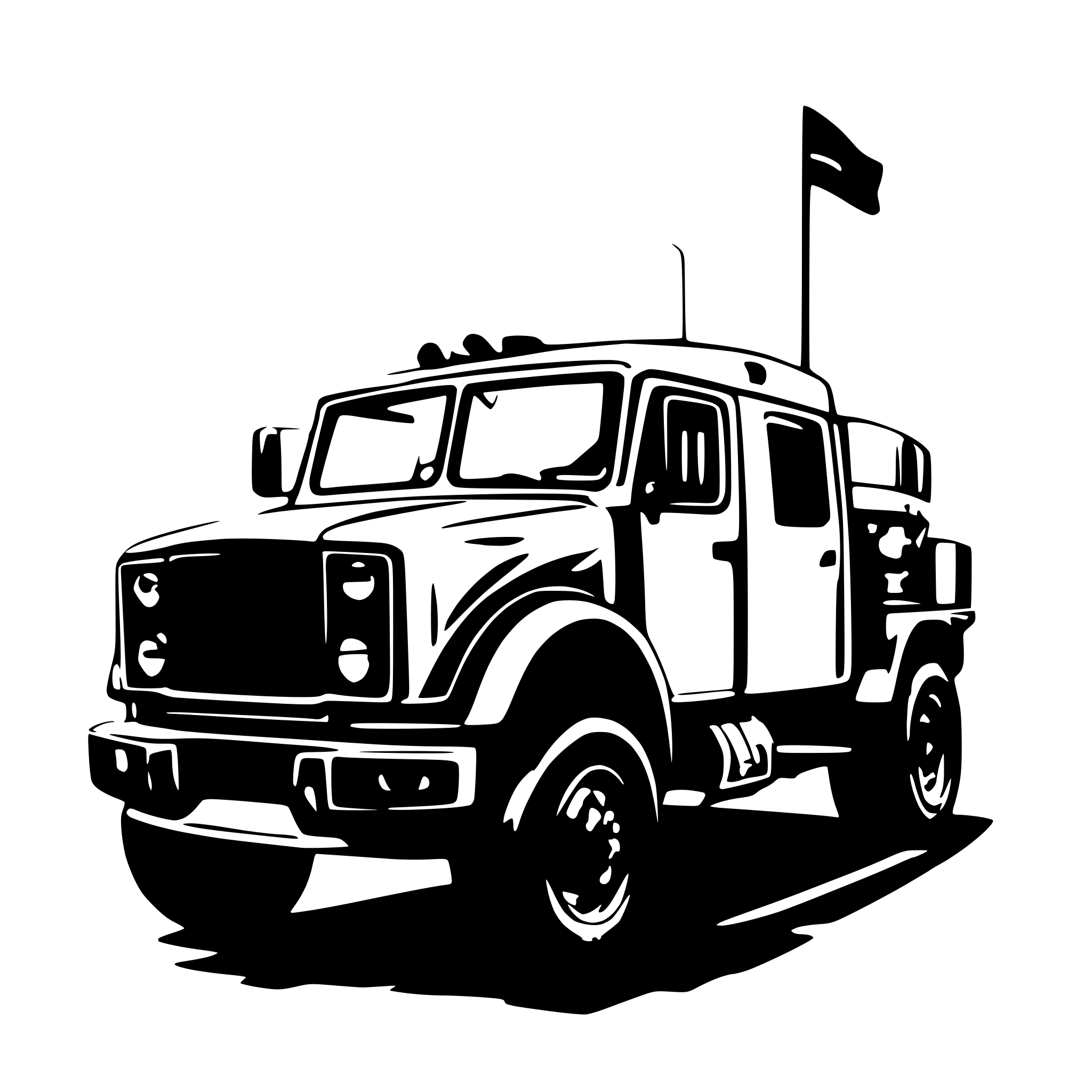 AI-generated SVG of 'Military M915A5 Truck'