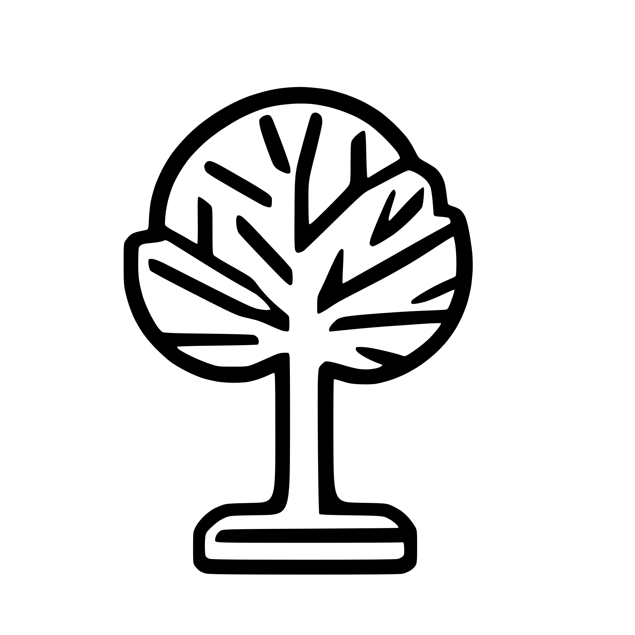 AI-generated SVG of a I want a digital tree; meaning something that looks like a normal tree, but drawn with PCB lines instead.