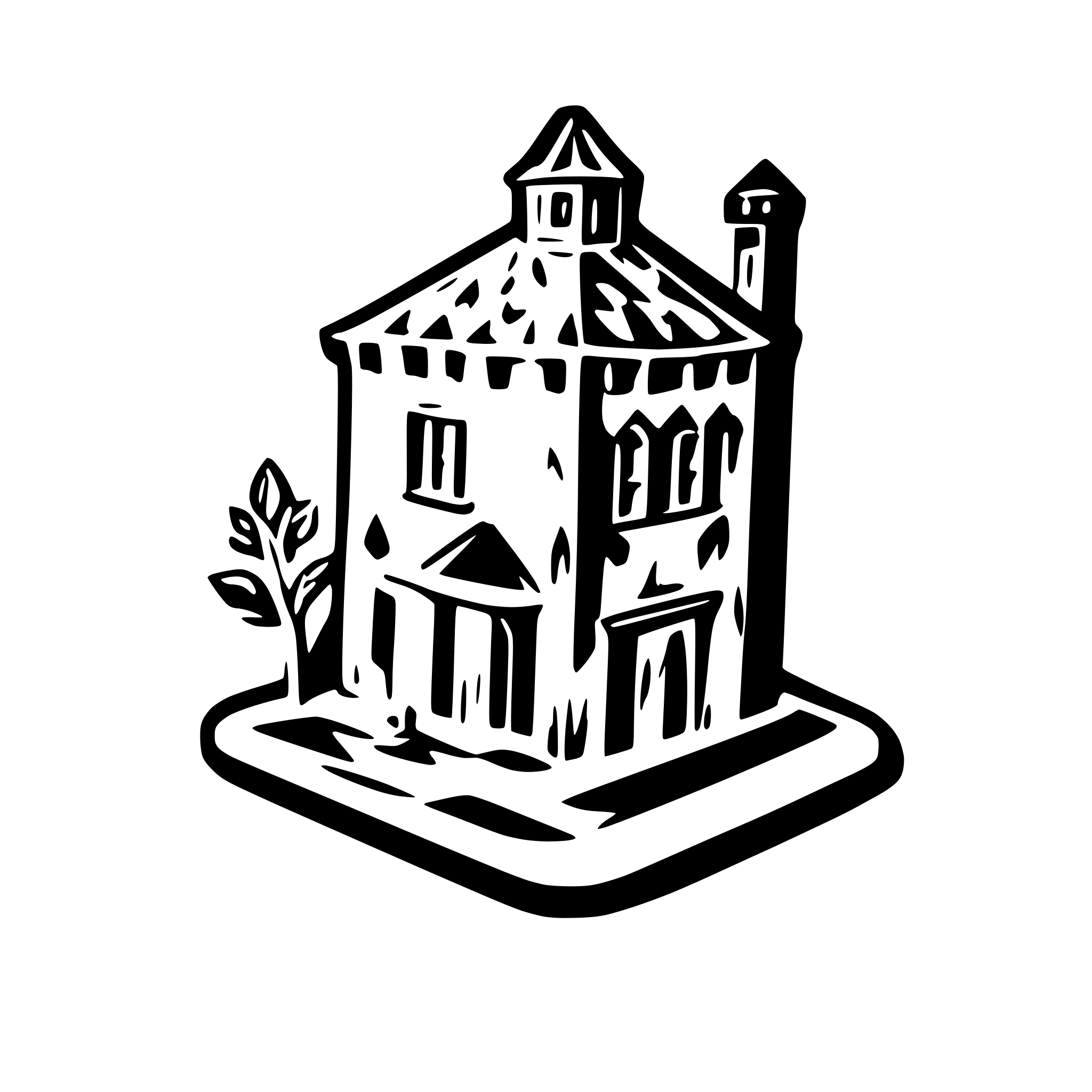 AI-generated SVG of a a cool icon for an old tavern