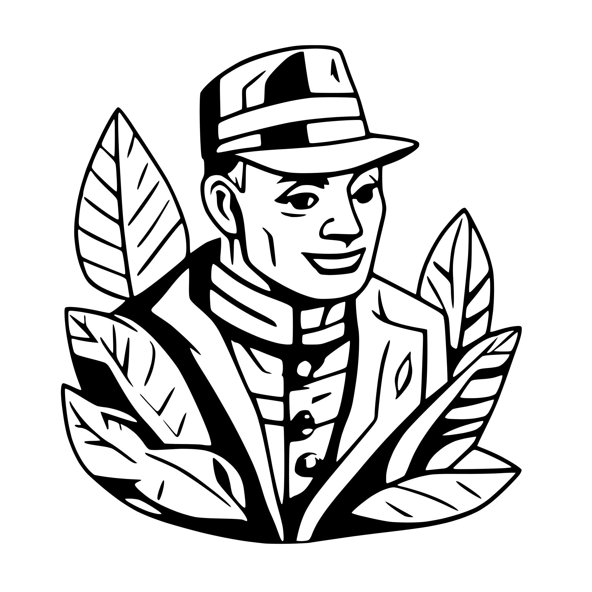 AI-generated SVG of a Winston Churchill