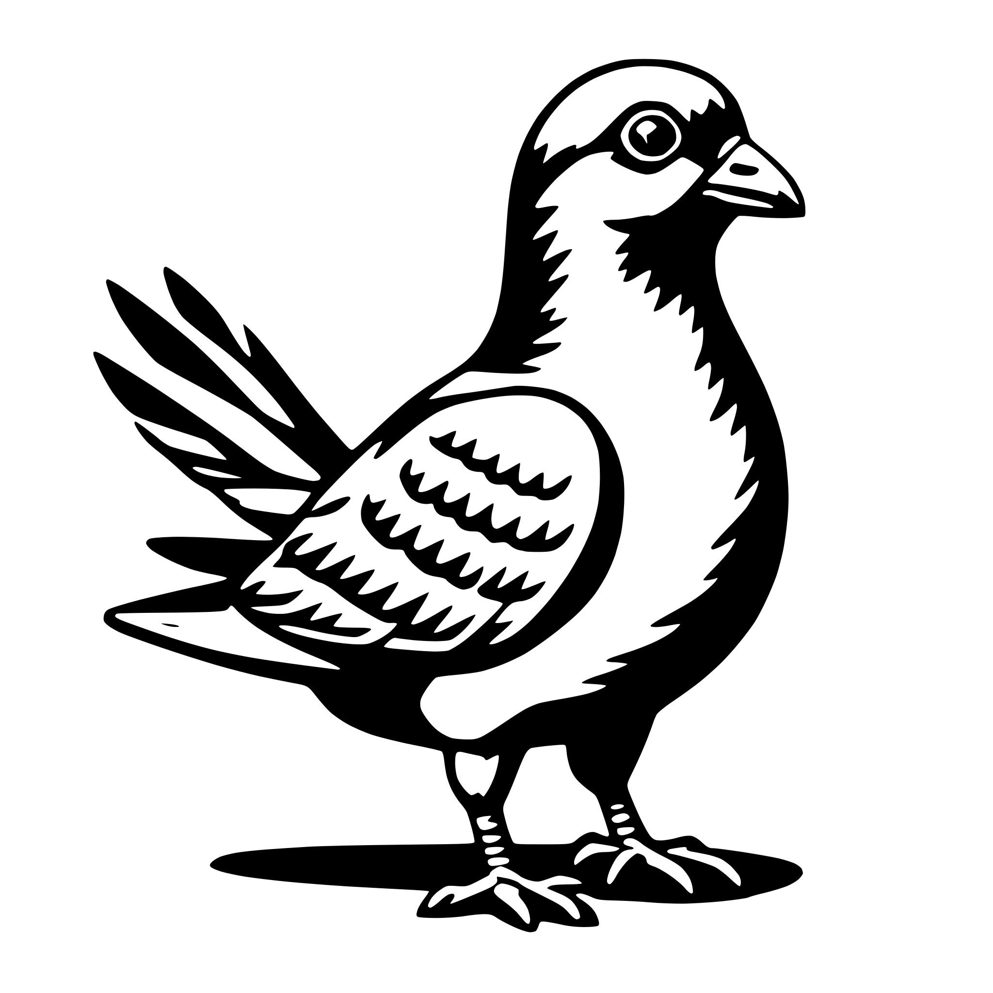AI-generated SVG of 'pigeon'