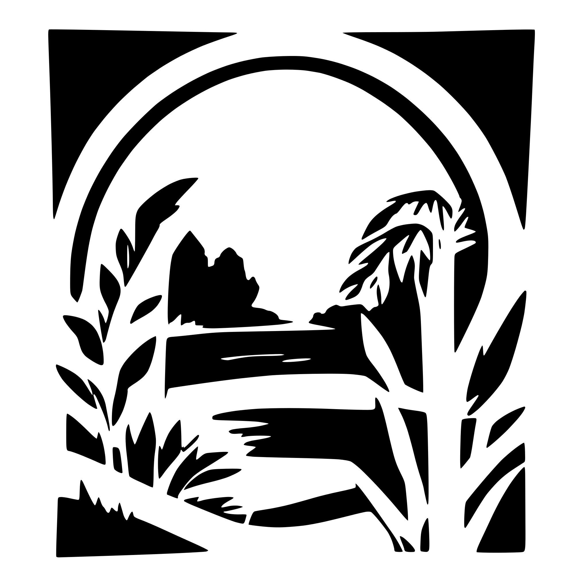 AI-generated SVG of a Pond and waterfall behind vegetation