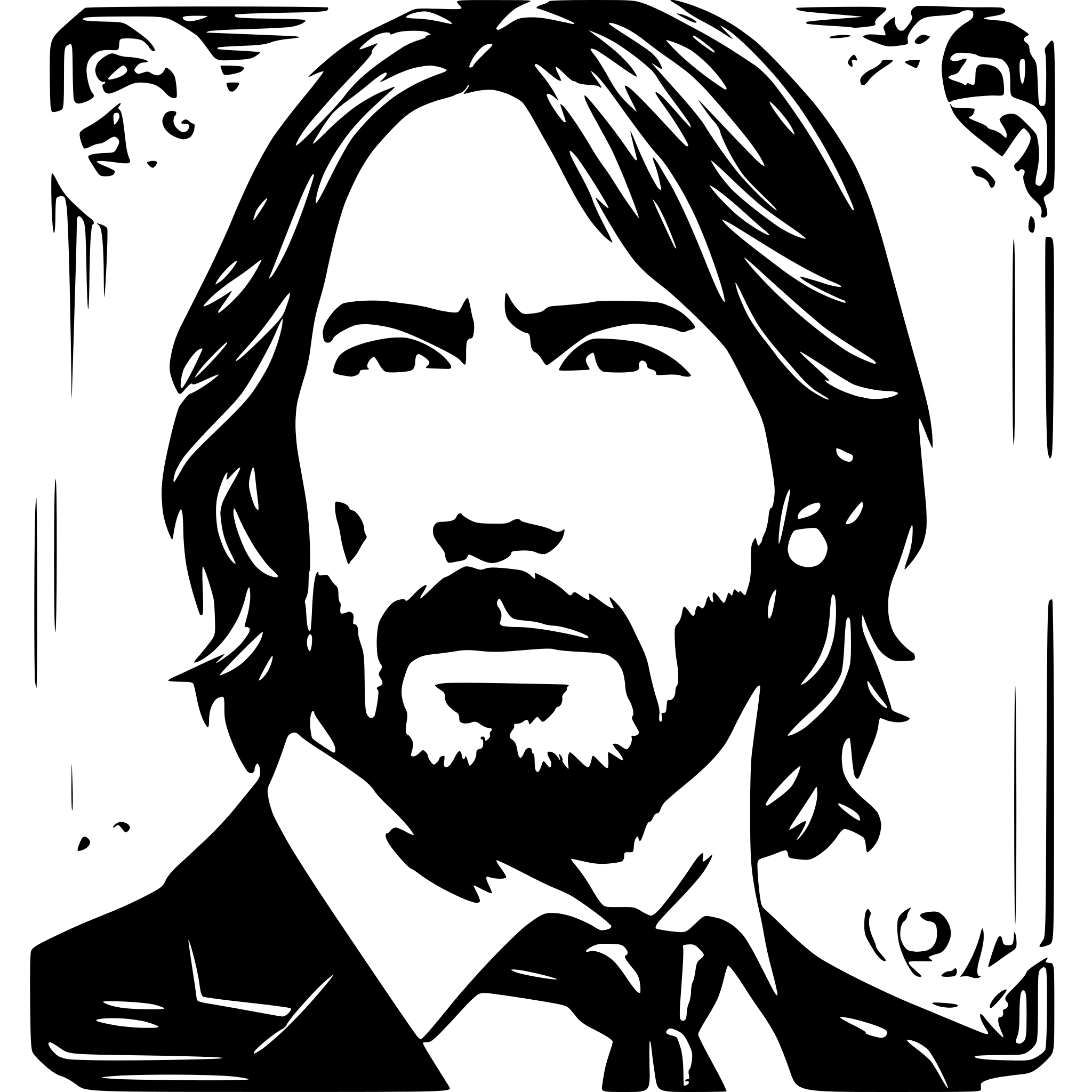 AI-generated SVG of a John wick poster
