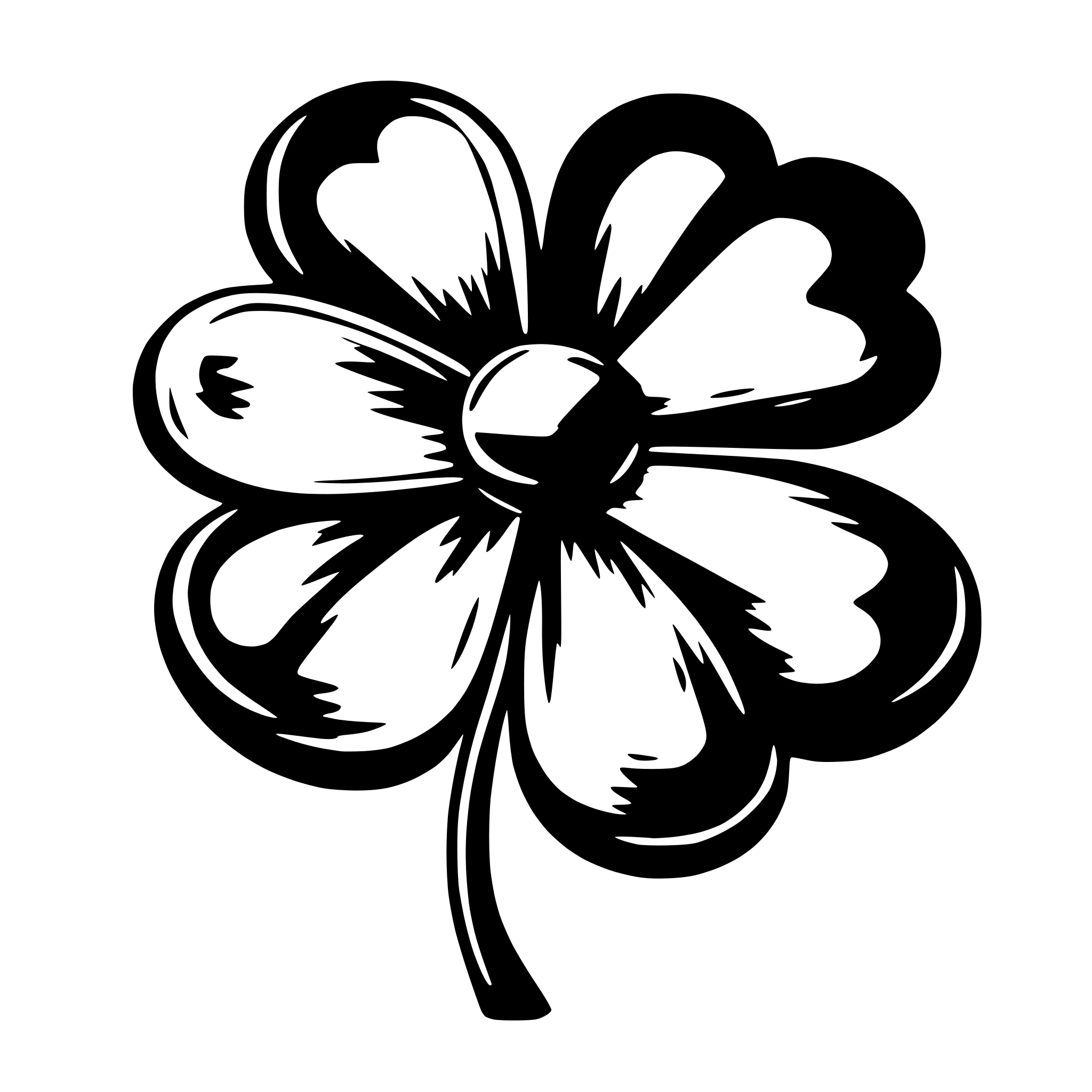 AI-generated SVG of 'Generate a beautiful lucky cloverleaf'