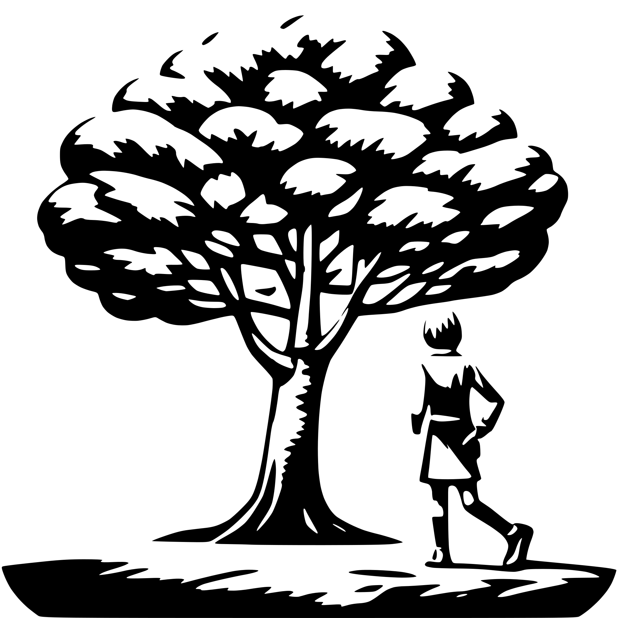 AI-generated SVG of a move the big tree left