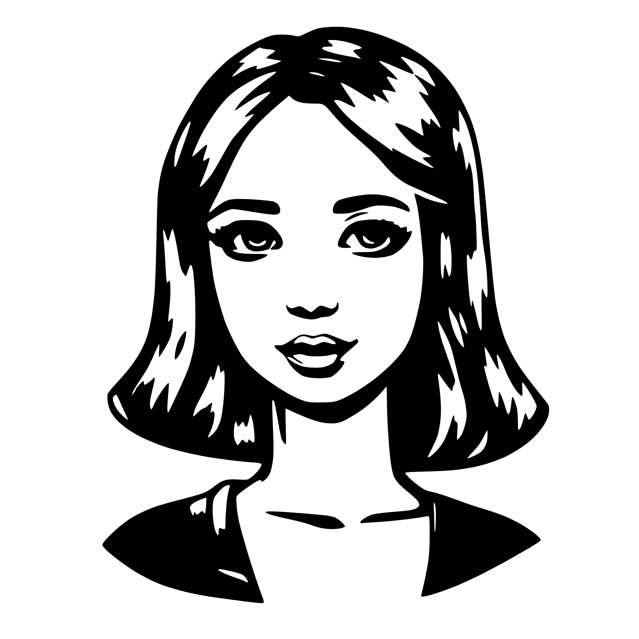AI-generated SVG of 'AI Virtual Girlfriend'