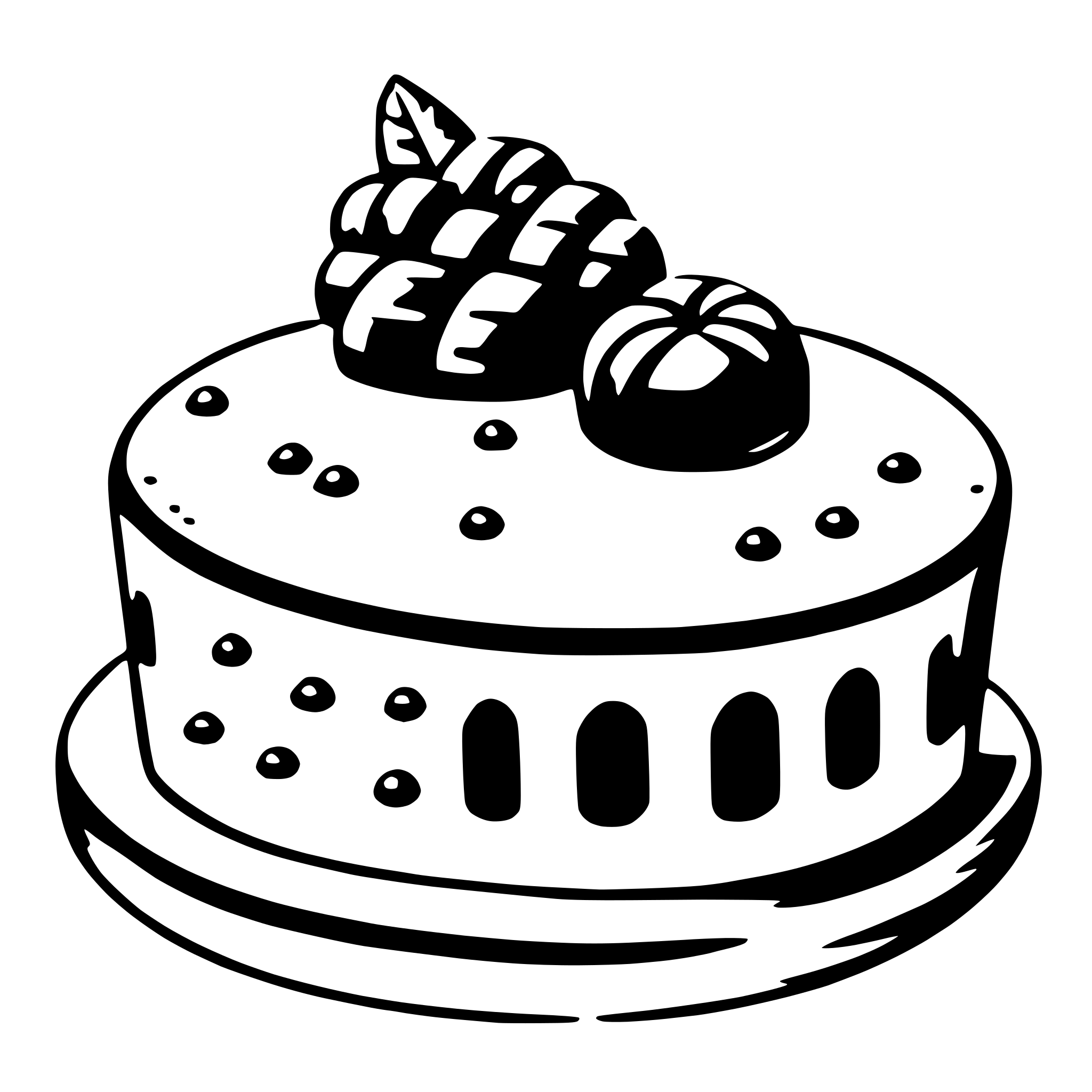 AI-generated SVG of a pastry