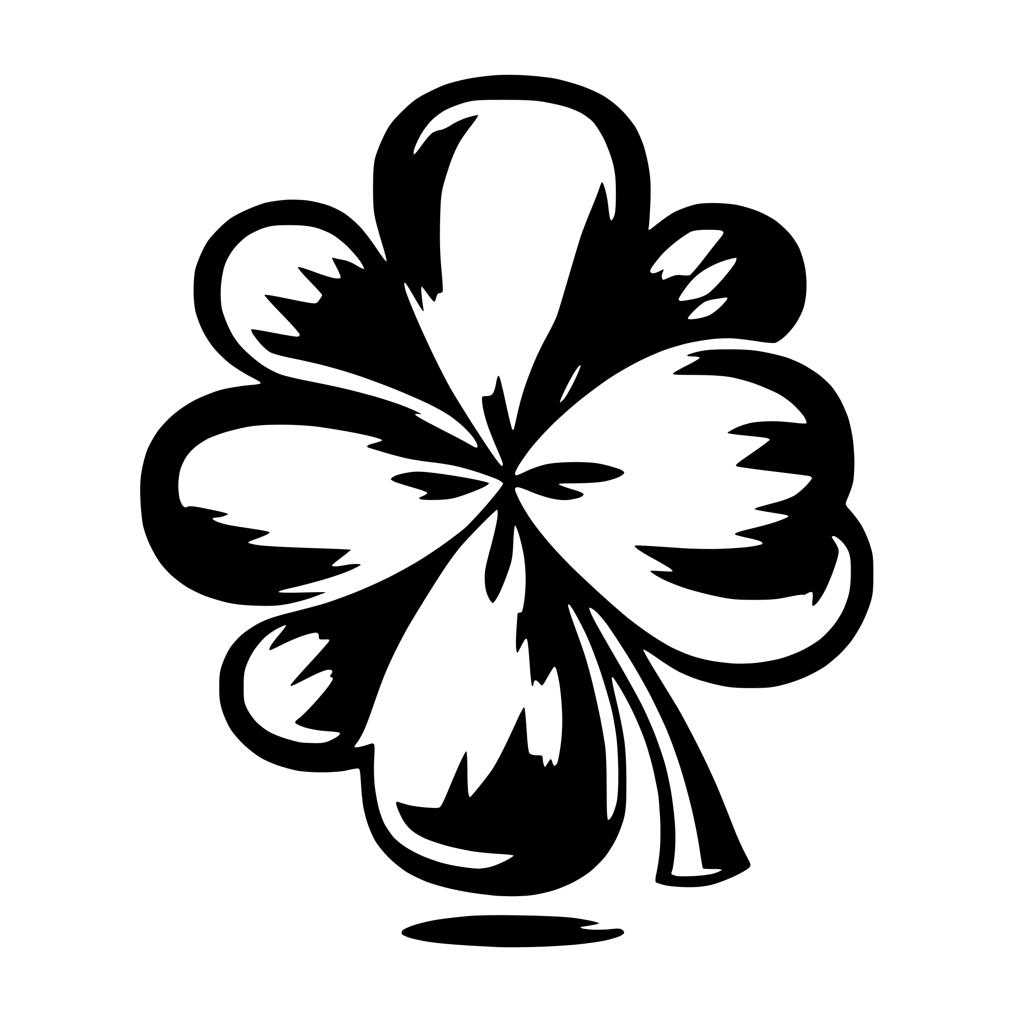 AI-generated SVG of 'Generate a beautiful lucky cloverleaf'