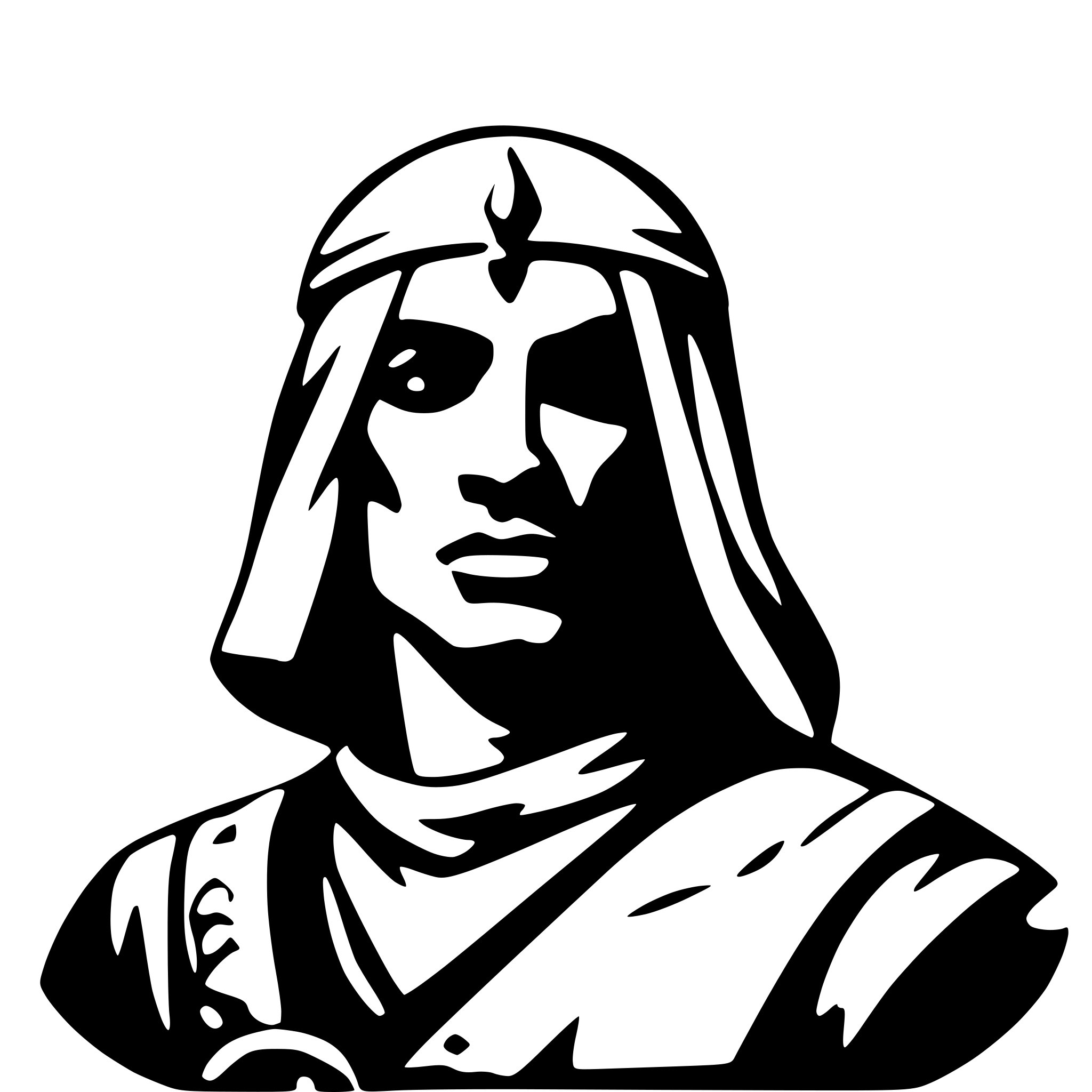 AI-generated SVG of a a tattoo style of an arabian warrior