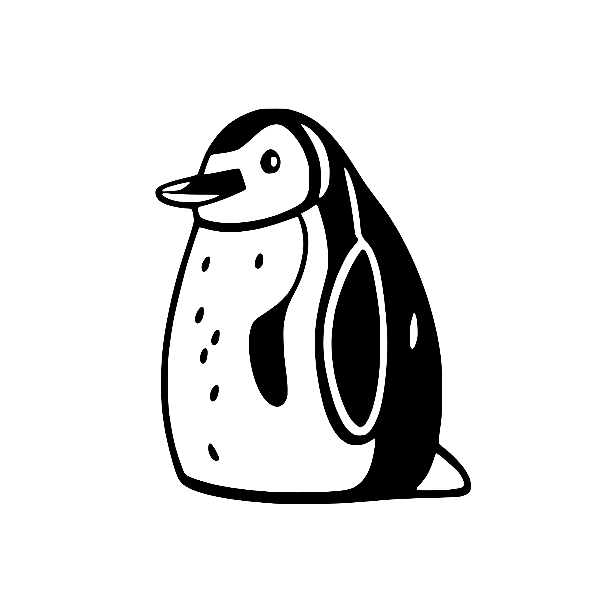 AI-generated SVG of 'penguin huddled in snow'