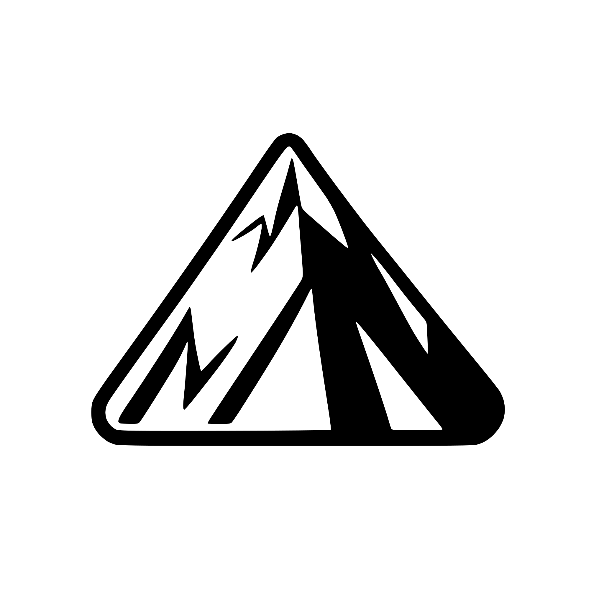AI-generated SVG of 'abstract mountain with triangular peaks'