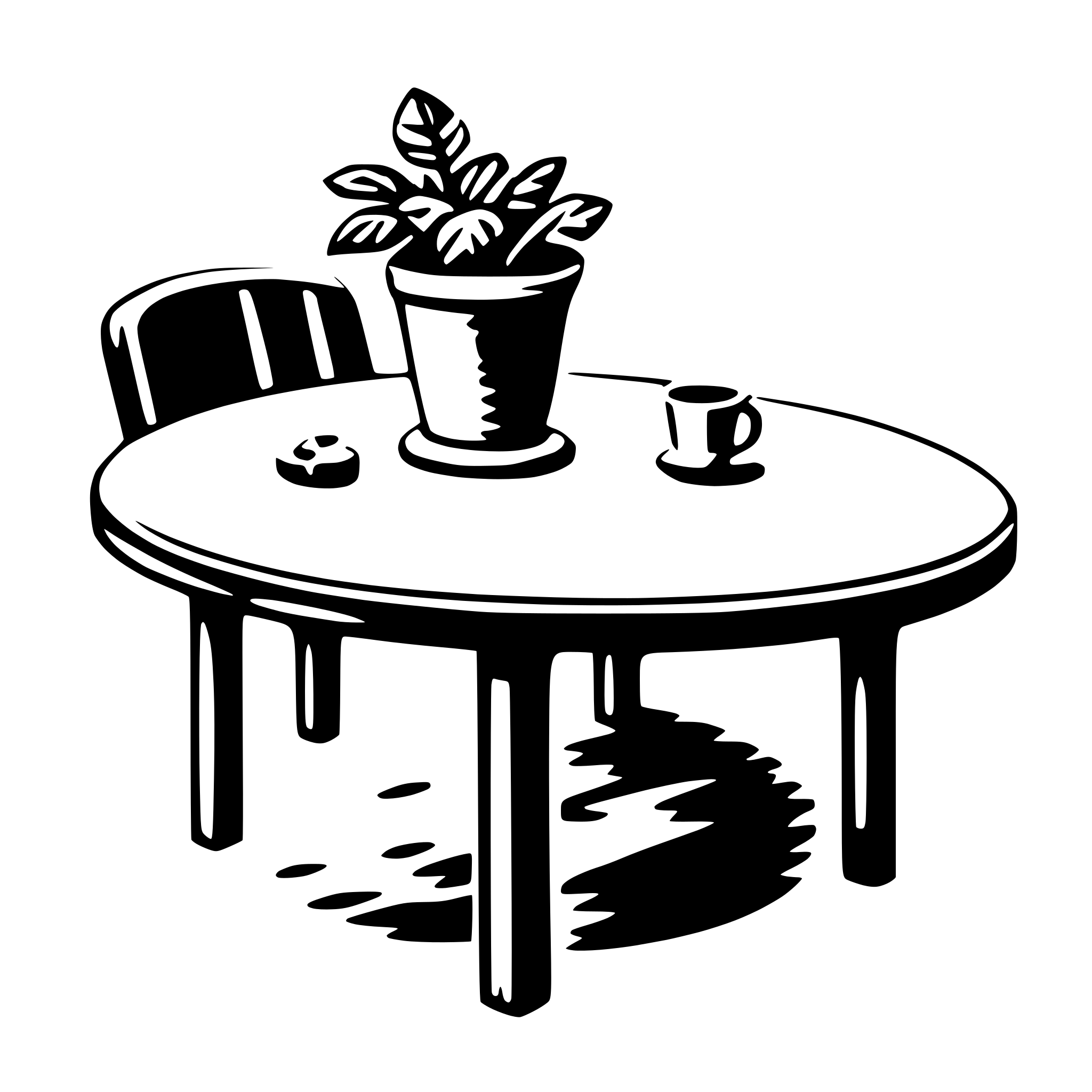 AI-generated SVG of a coffee table