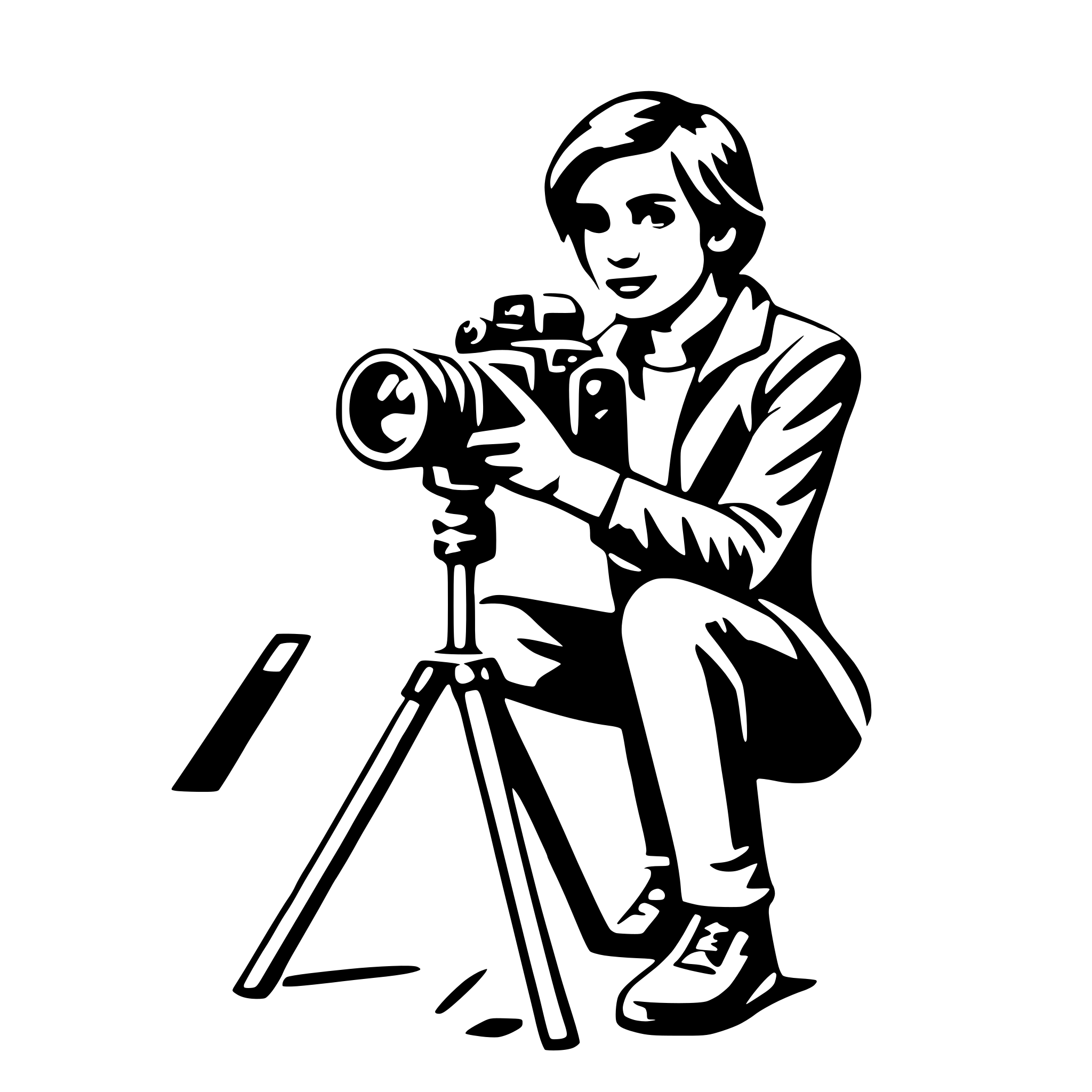 AI-generated SVG of 'photographer'