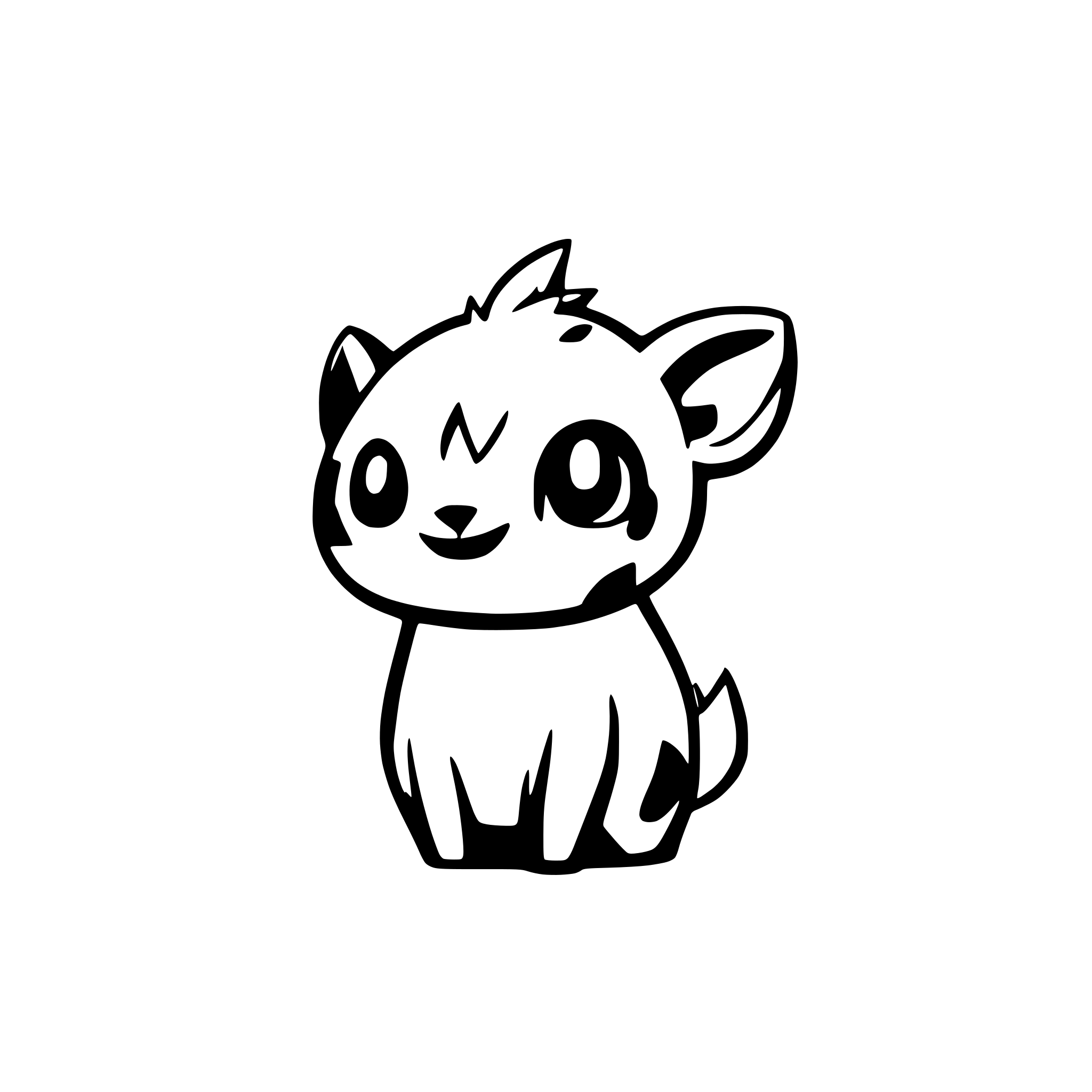 AI-generated SVG of 'cute animal'