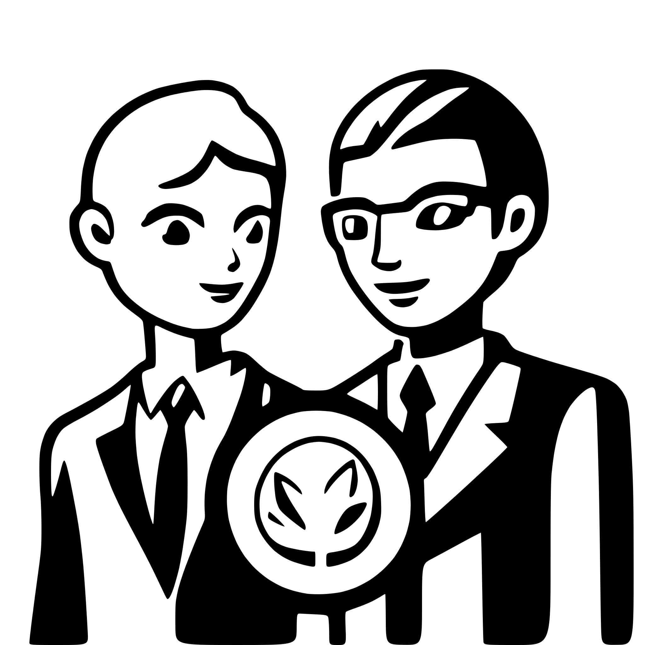 AI-generated SVG of a business two man consulting other