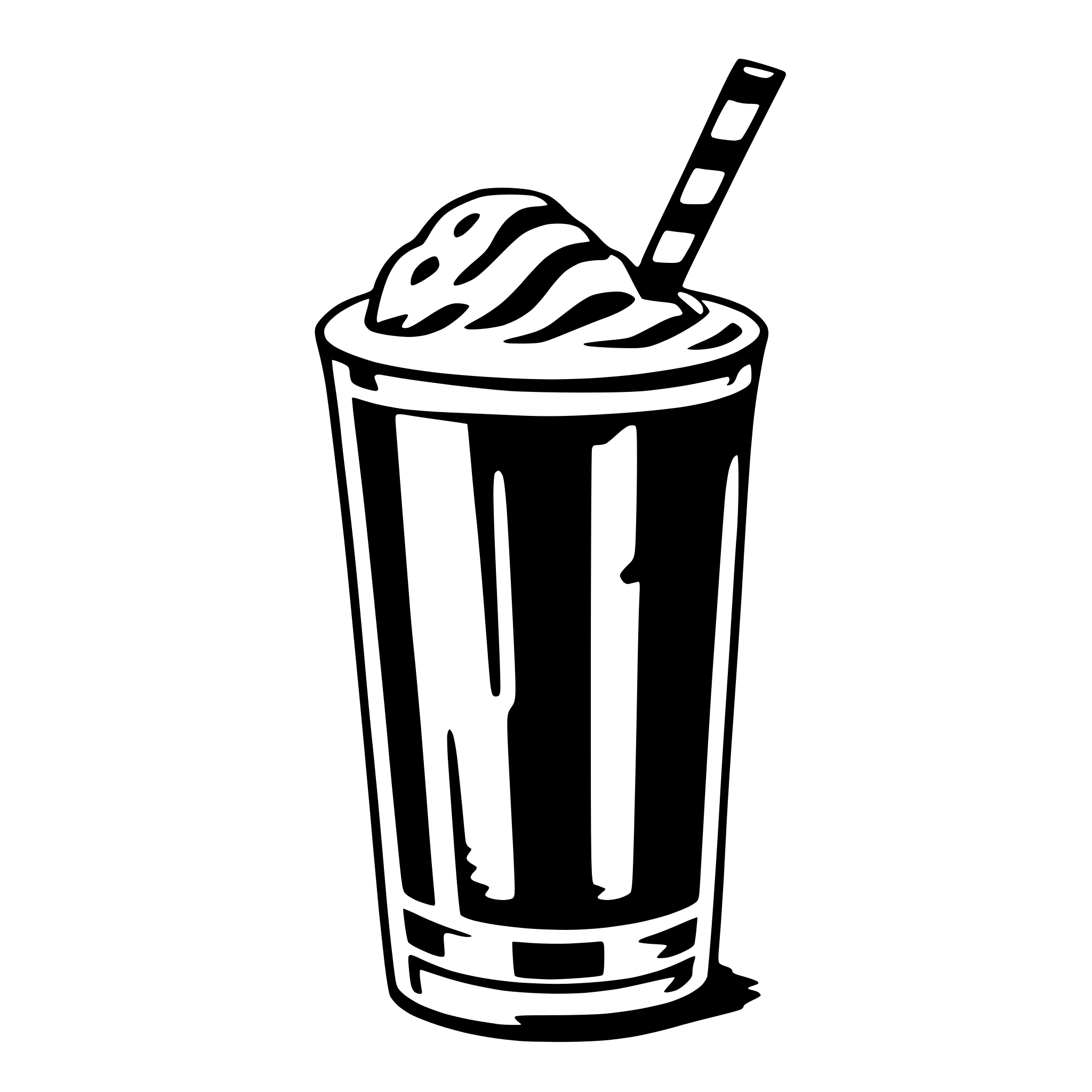 AI-generated SVG of 'milkshake'