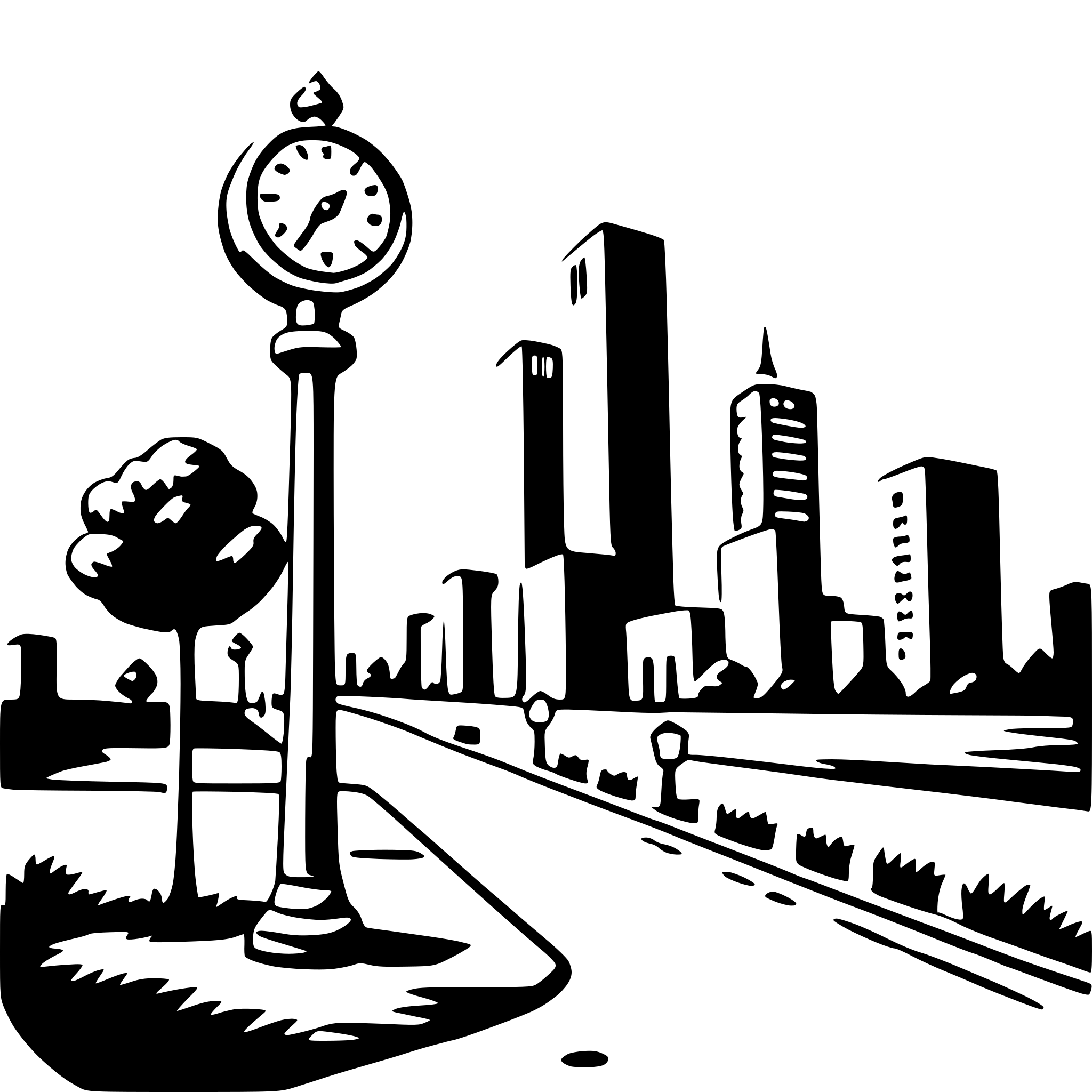 AI-generated SVG of a nighttime city exploration