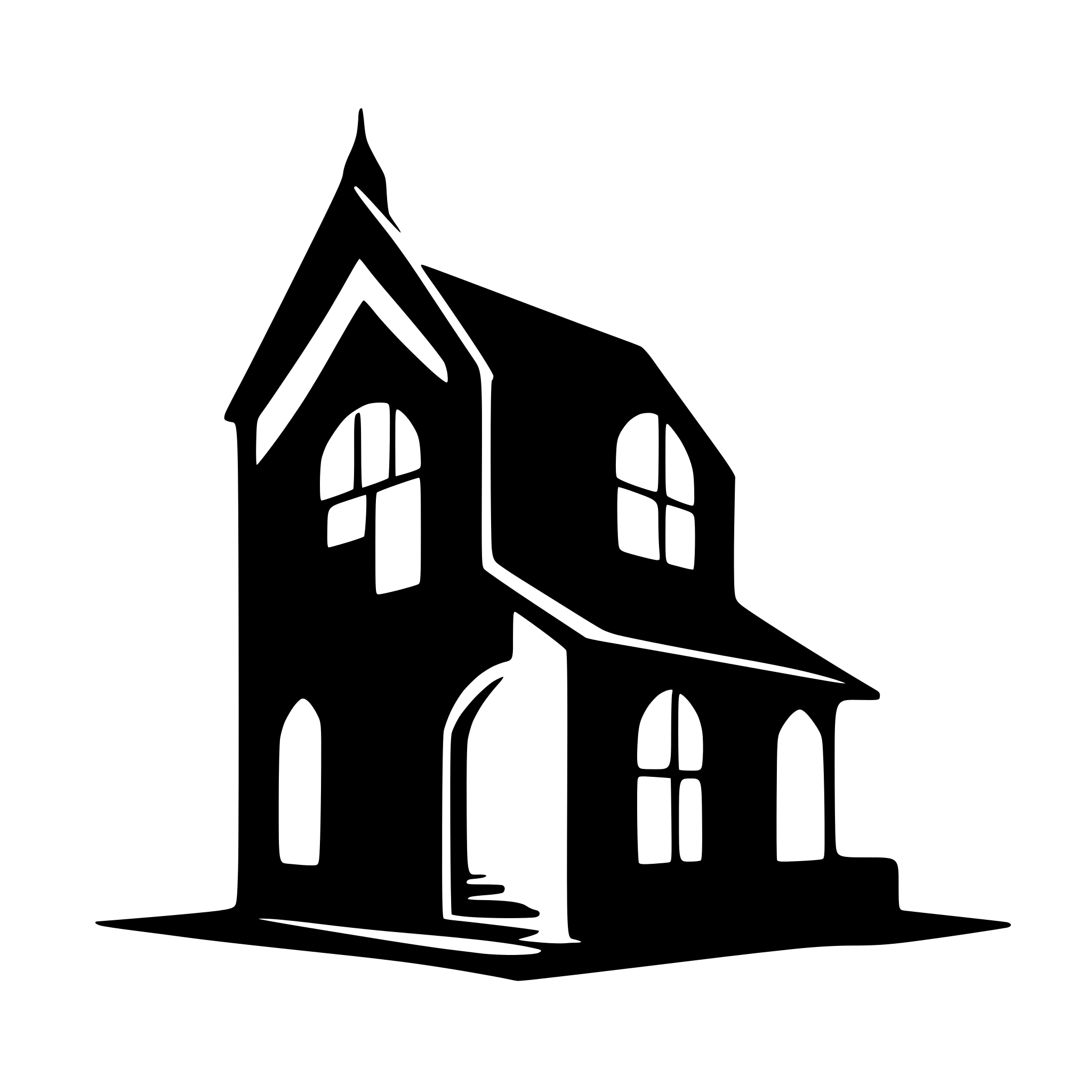 AI-generated SVG of 'Haus unterm Mond'