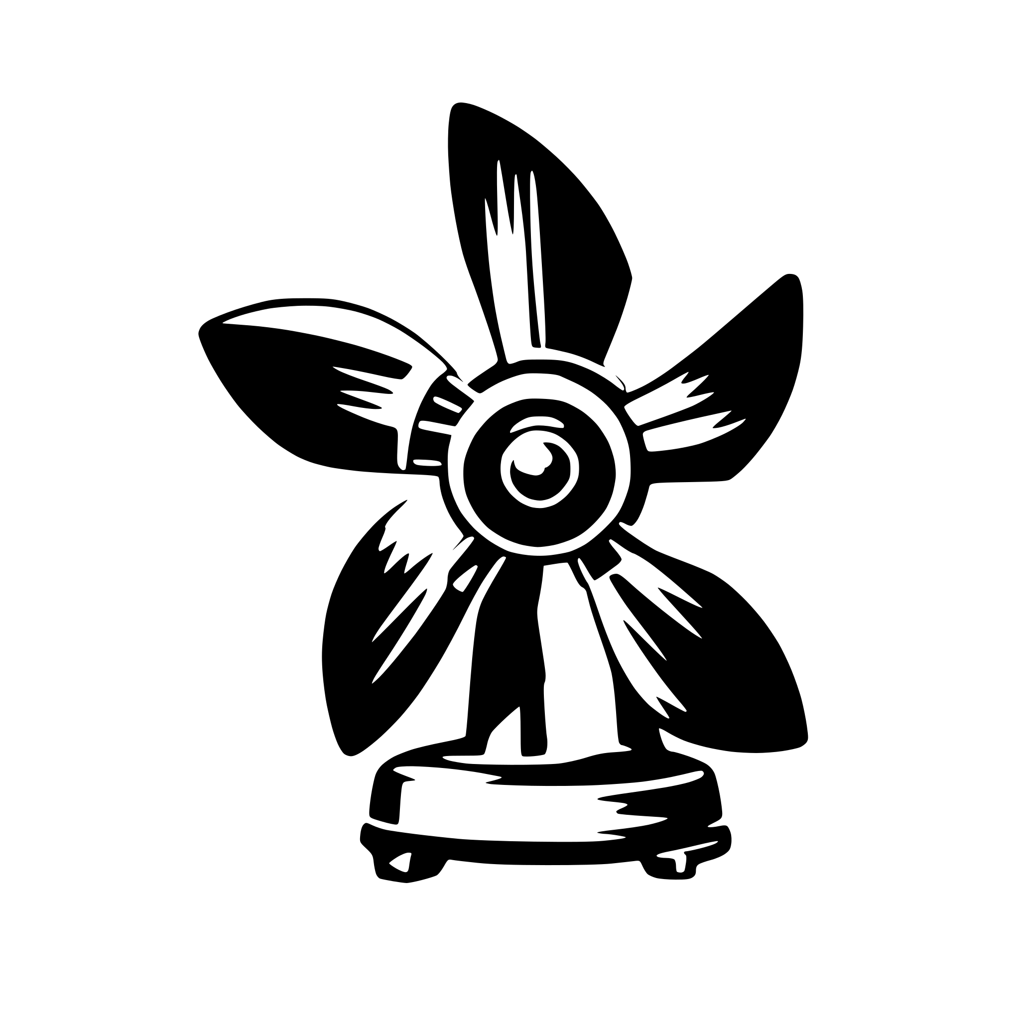 AI-generated SVG of a Fan