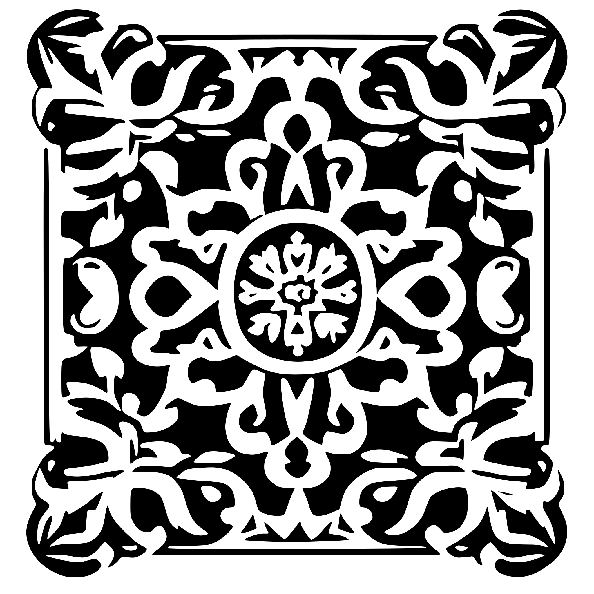 AI-generated SVG of a filligree pattern