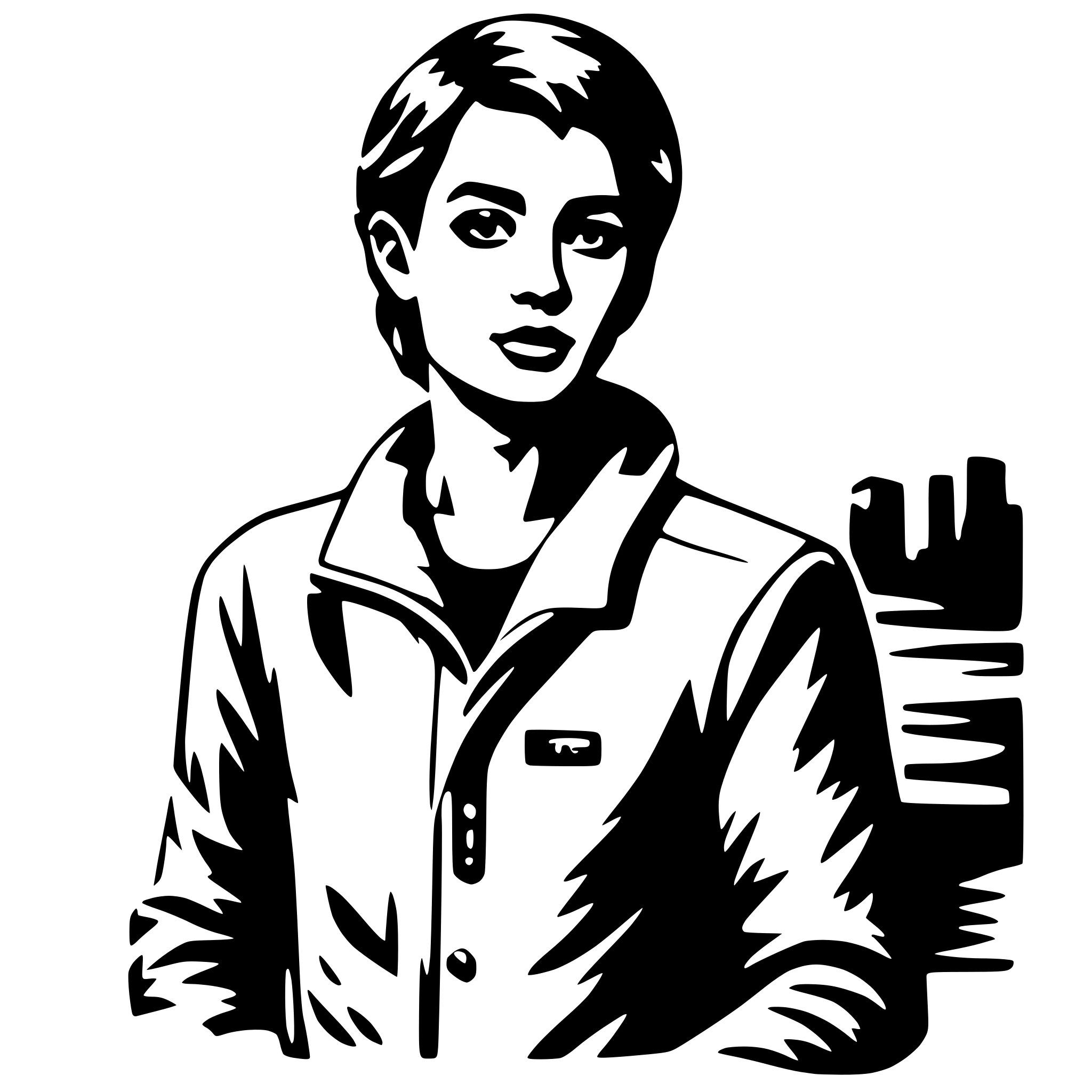 AI-generated SVG of a young done