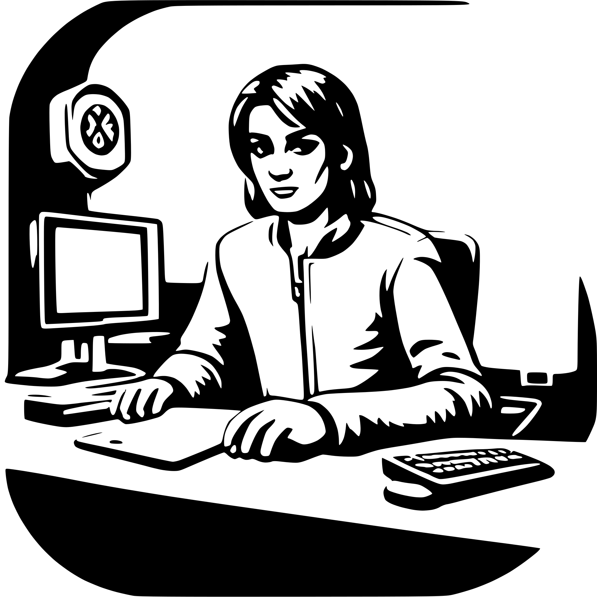 AI-generated SVG of 'programmer all center'