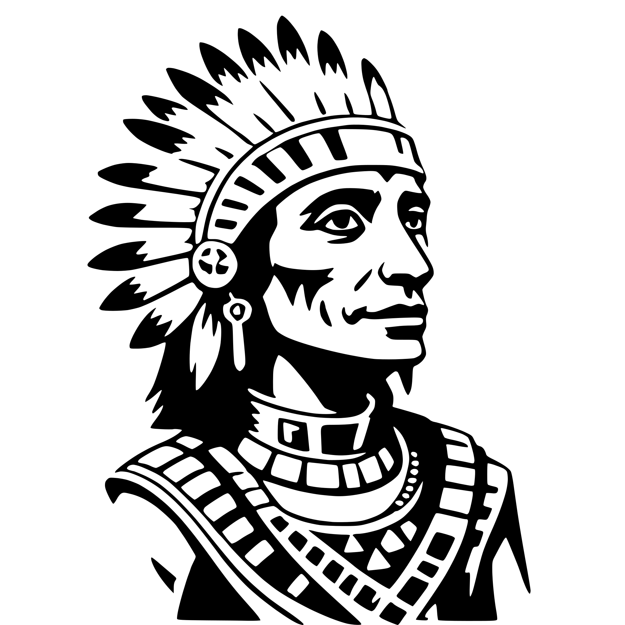 AI-generated SVG of a huitzilopochtli