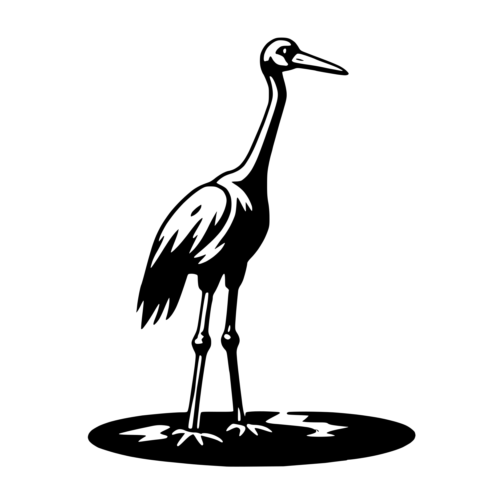 AI-generated SVG of 'crane'