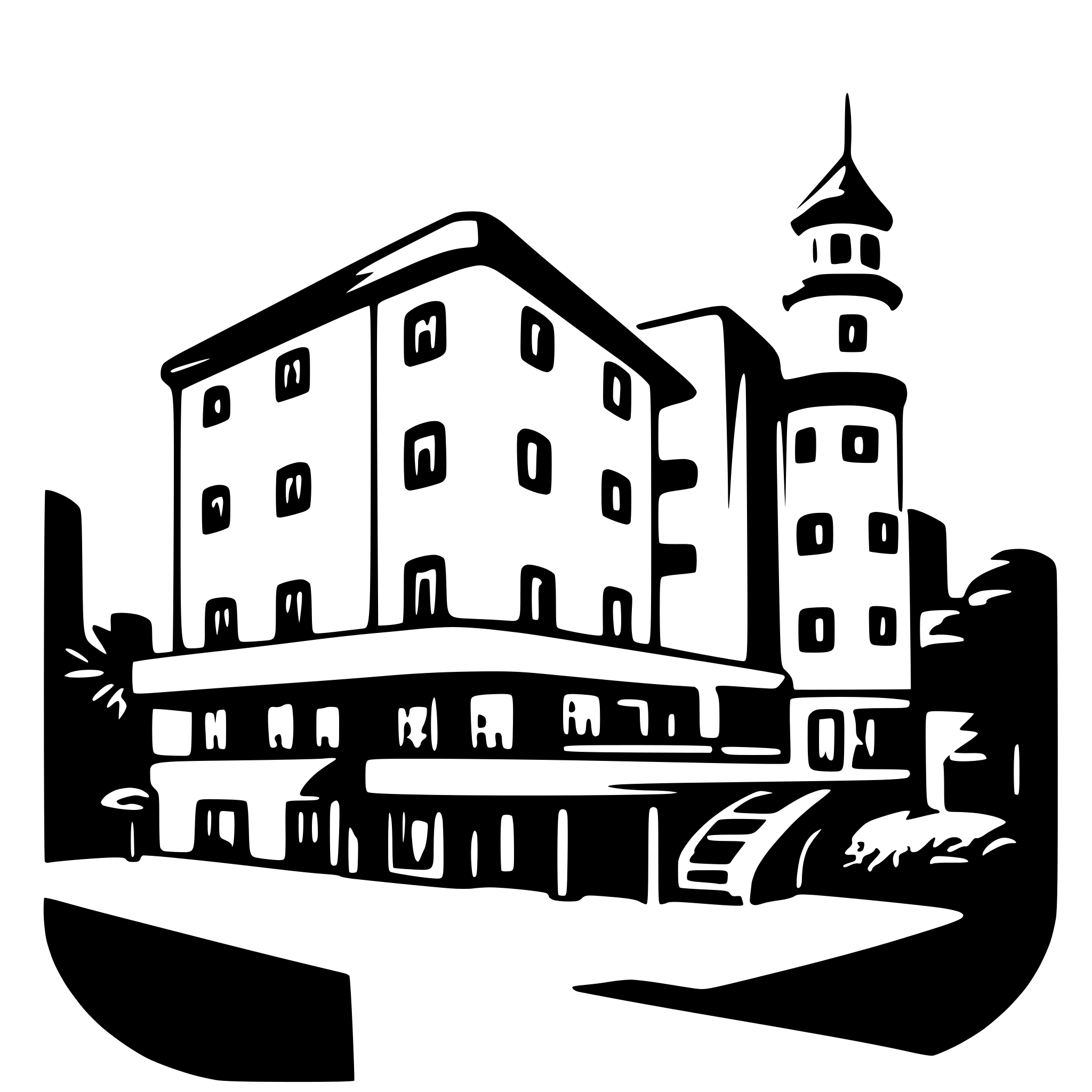 AI-generated SVG of a hotel